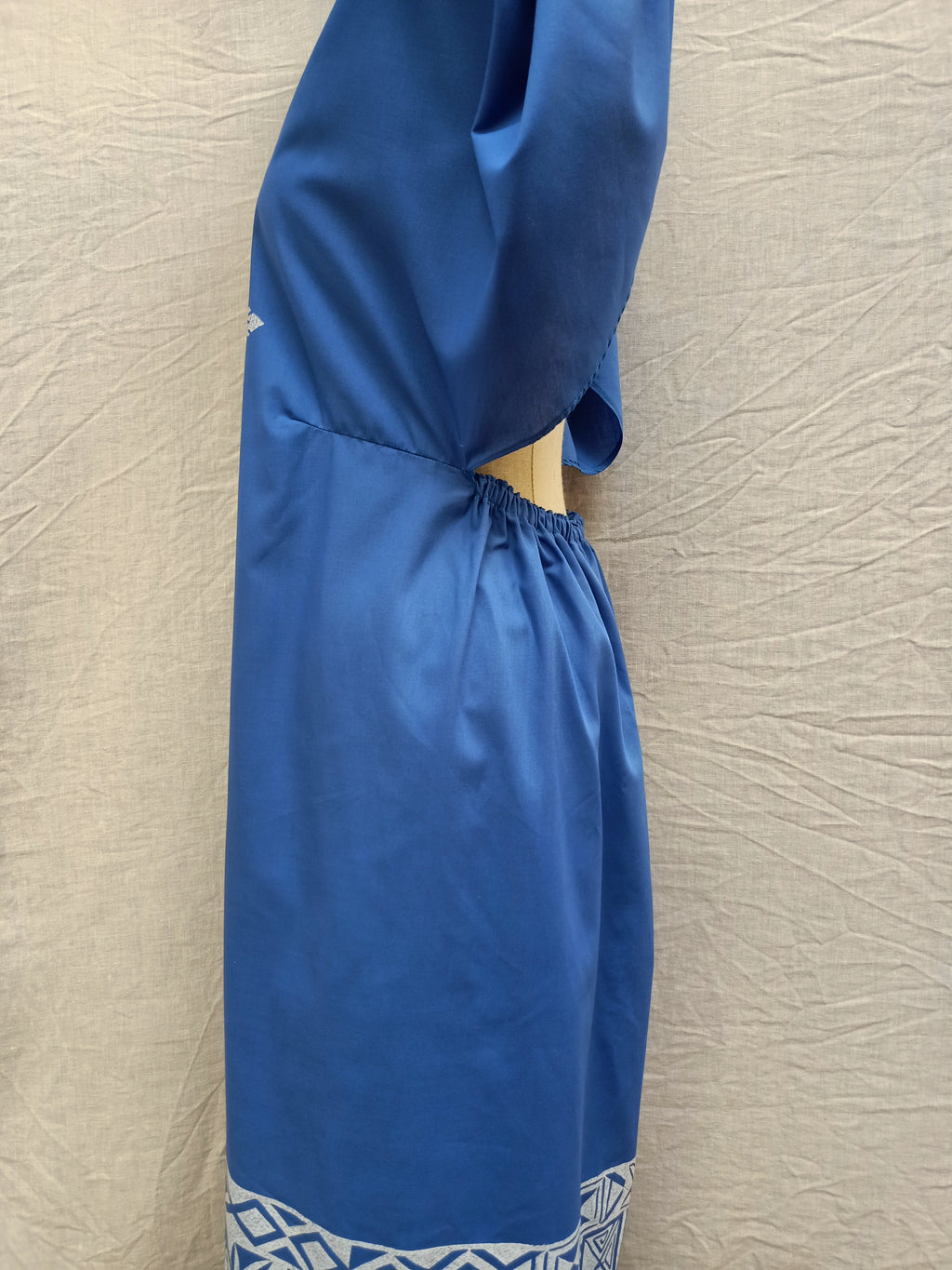 Retro Blue Floral Dress