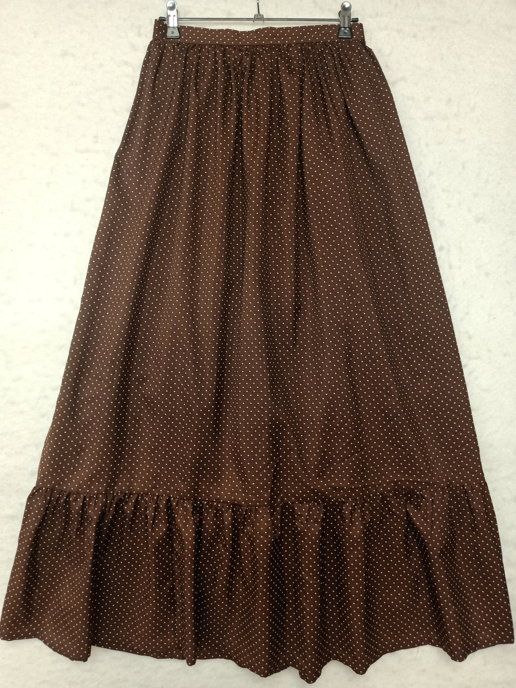 Vintage Brown Polka Dot Skirt