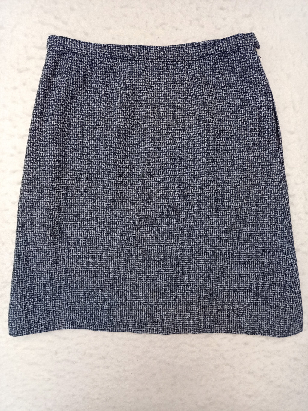 Vintage Tweed Herringbone Skirt