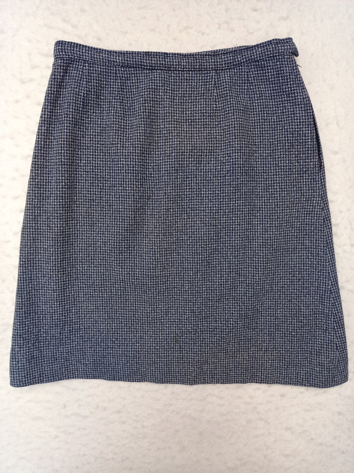 Vintage Tweed Herringbone Skirt
