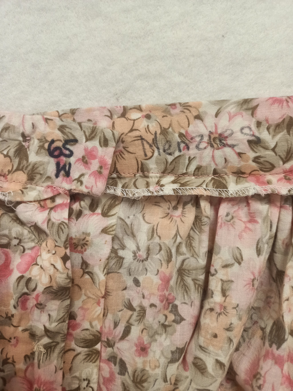 Vintage Floral Button Up Skirt
