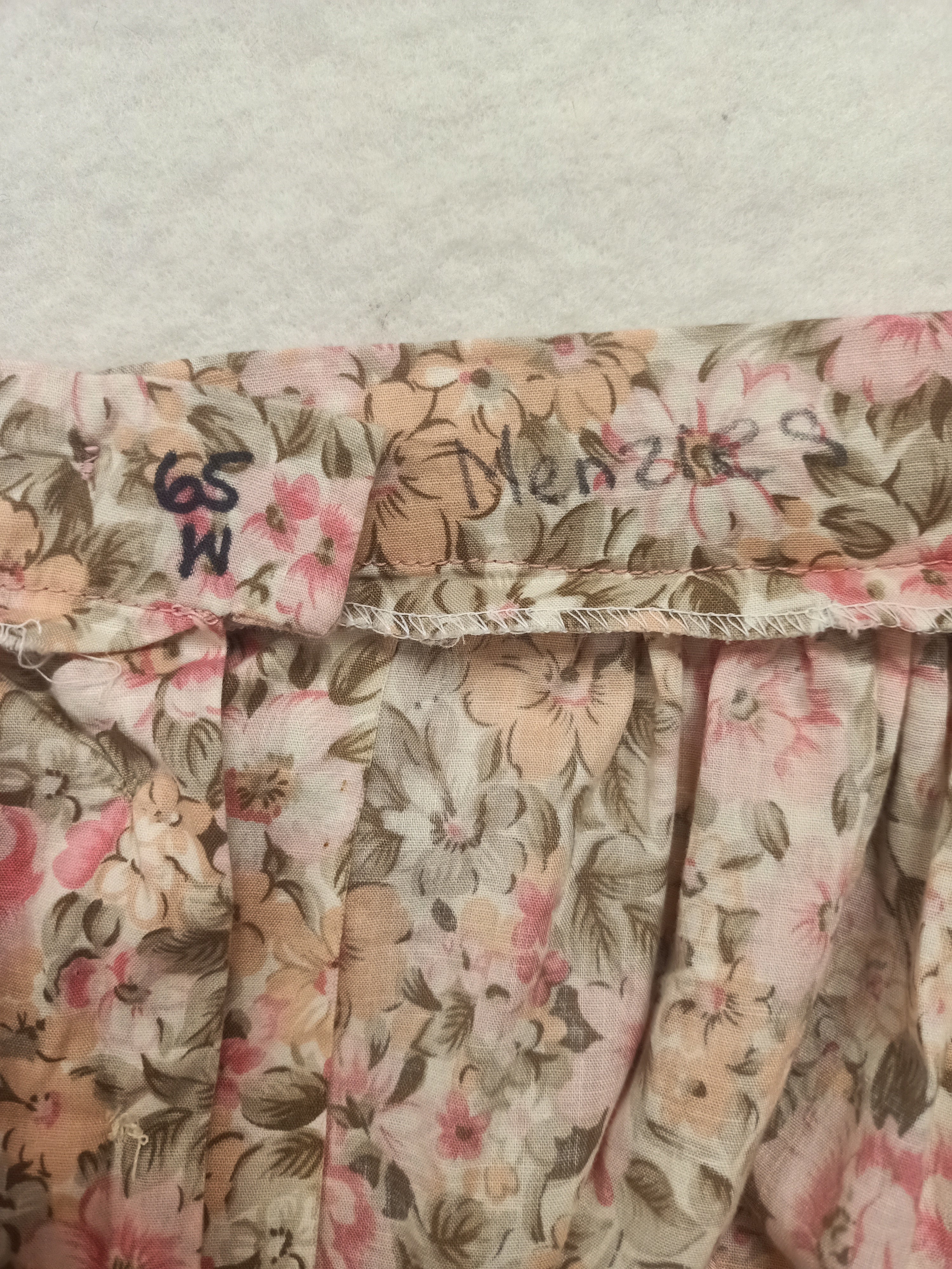 Vintage Floral Button Up Skirt