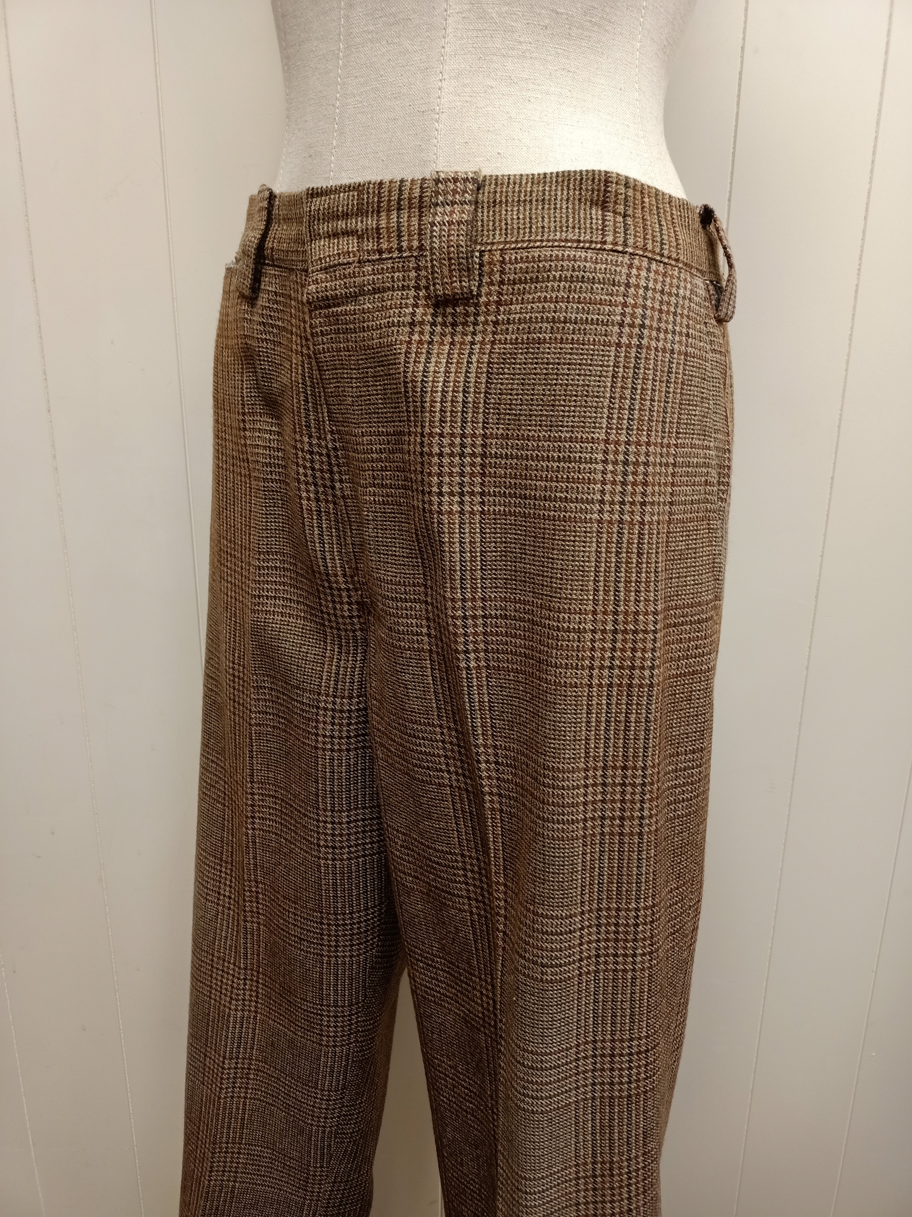 Vintage Mens Plaid Pants