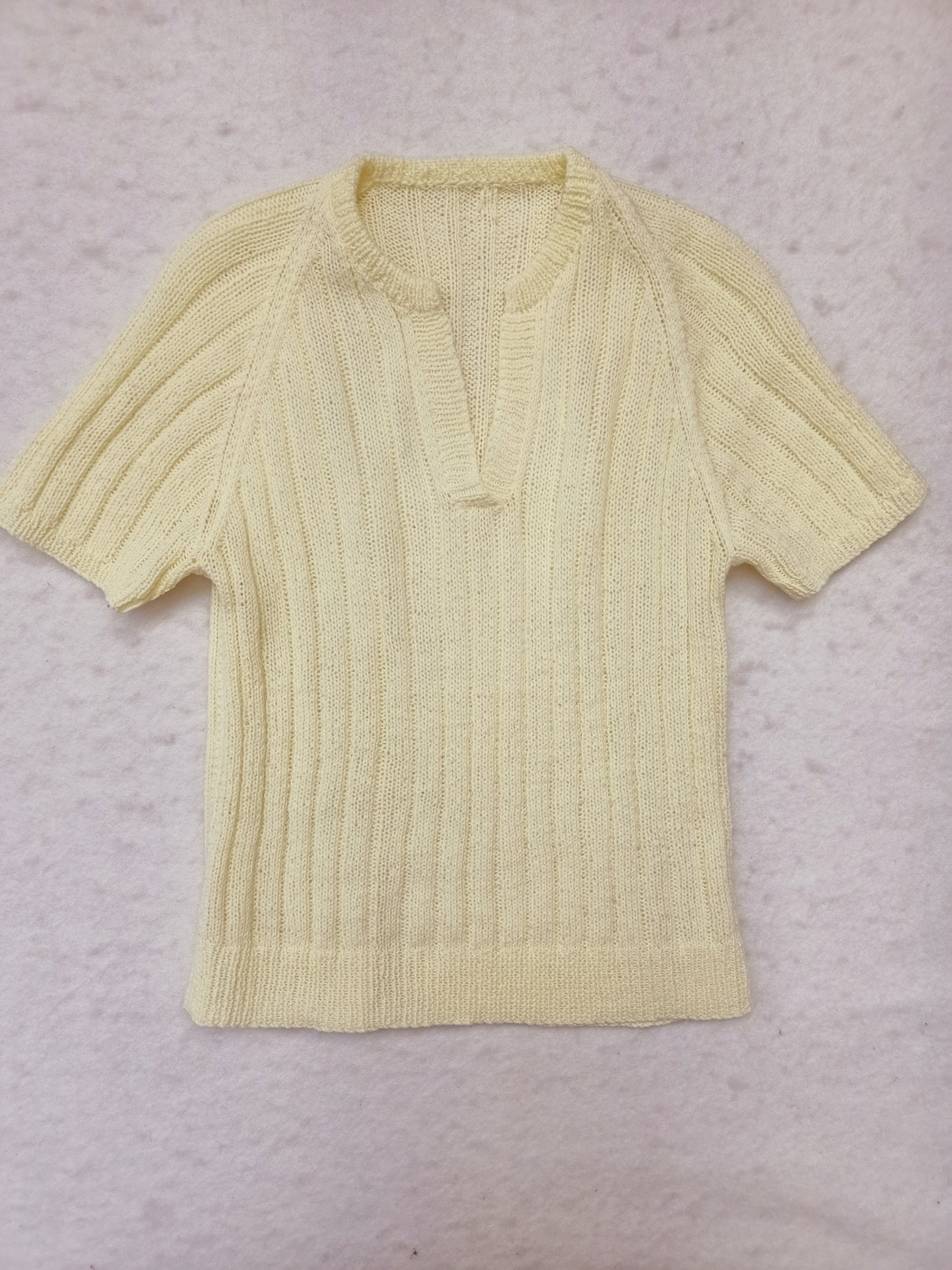 Vintage Yellow Knit Shirt
