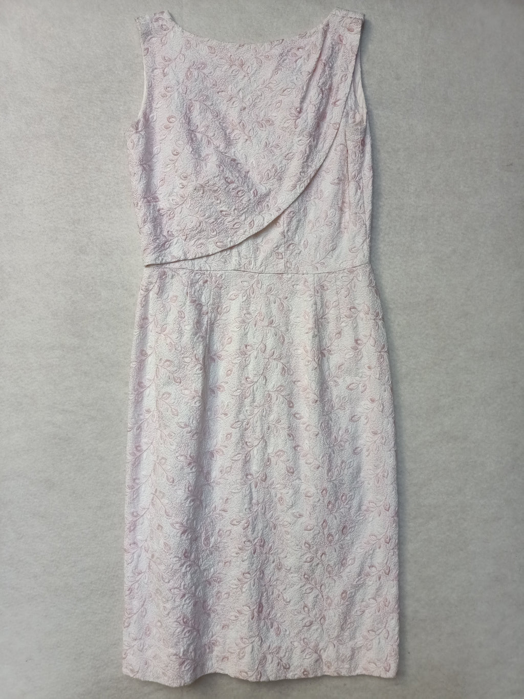Vintage Pink Jacquard Dress