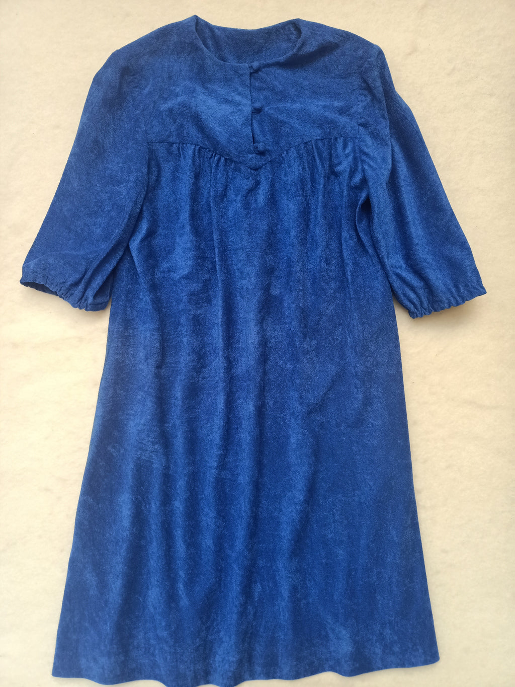 Vintage Blue Terry Dress