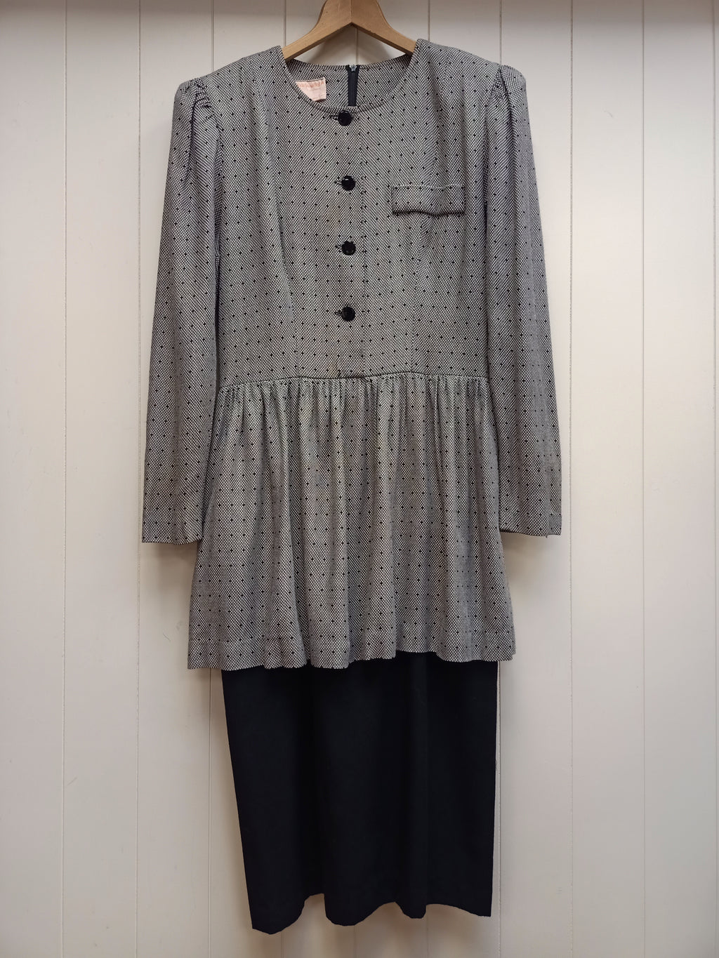 Vintage David Warren Peplum Dress