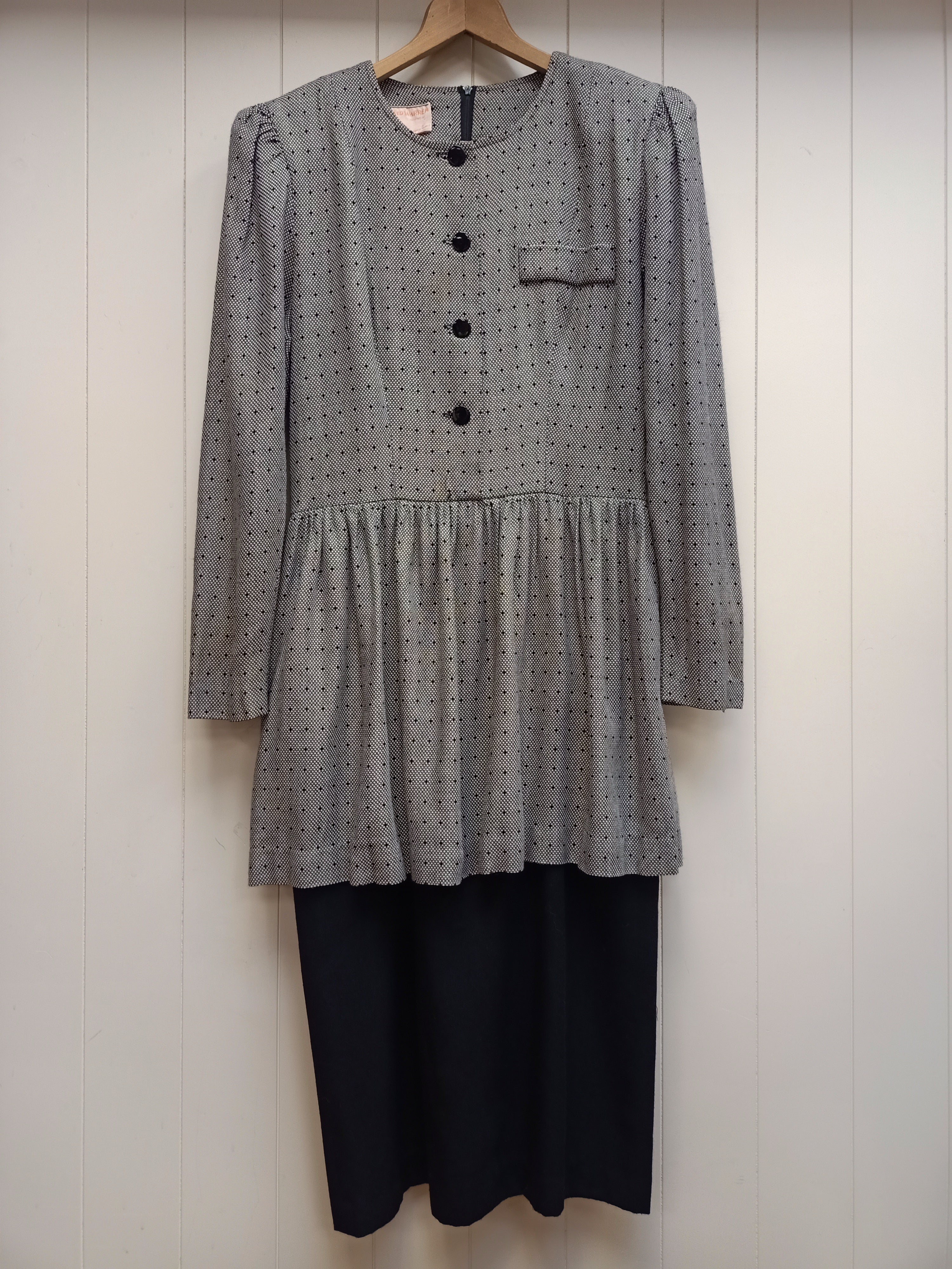 Vintage David Warren Peplum Dress