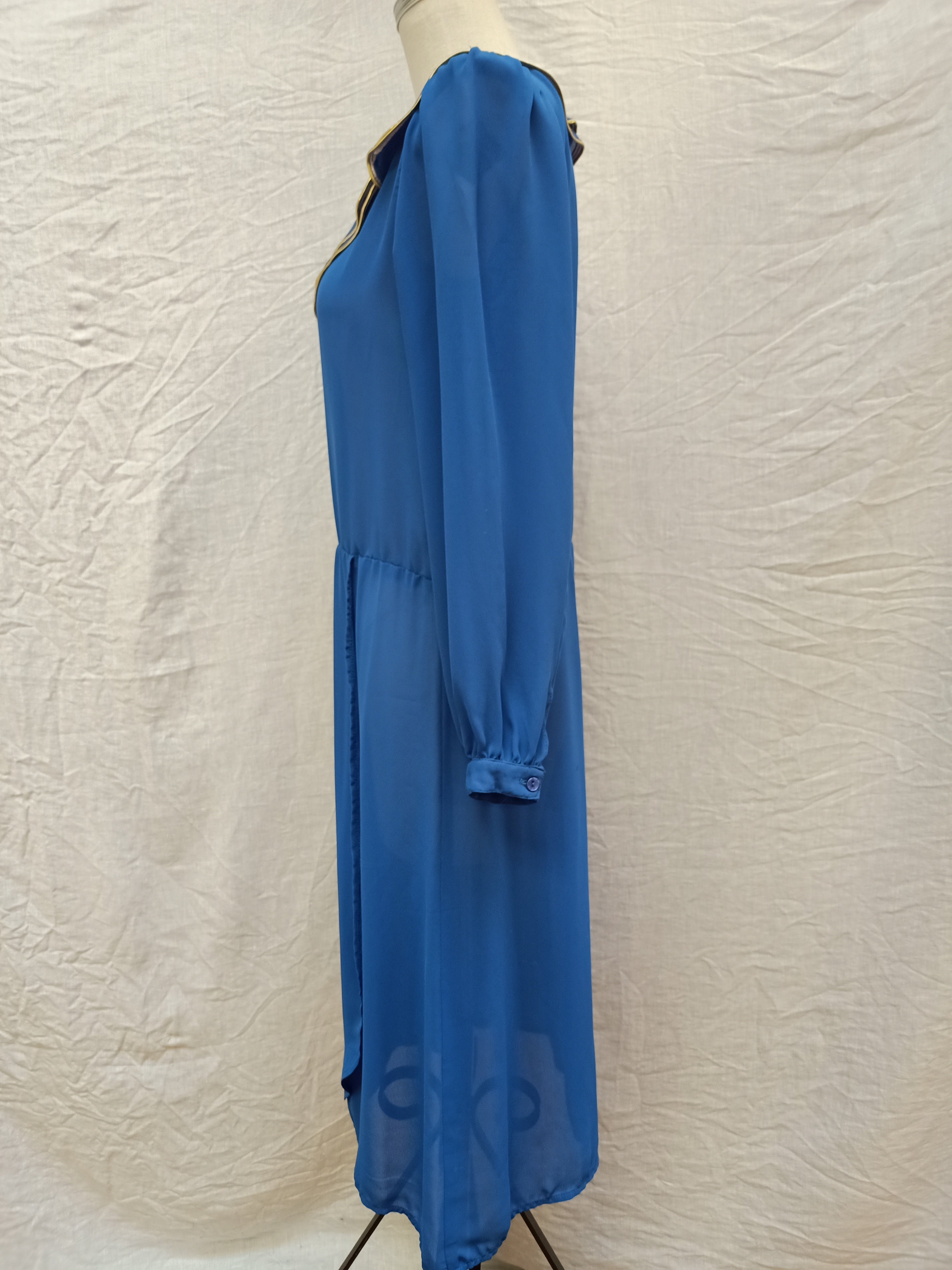 Vintage Sheer Blue Dress