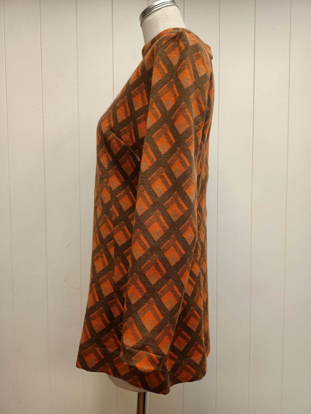 Vintage Orange Checkered Shirt