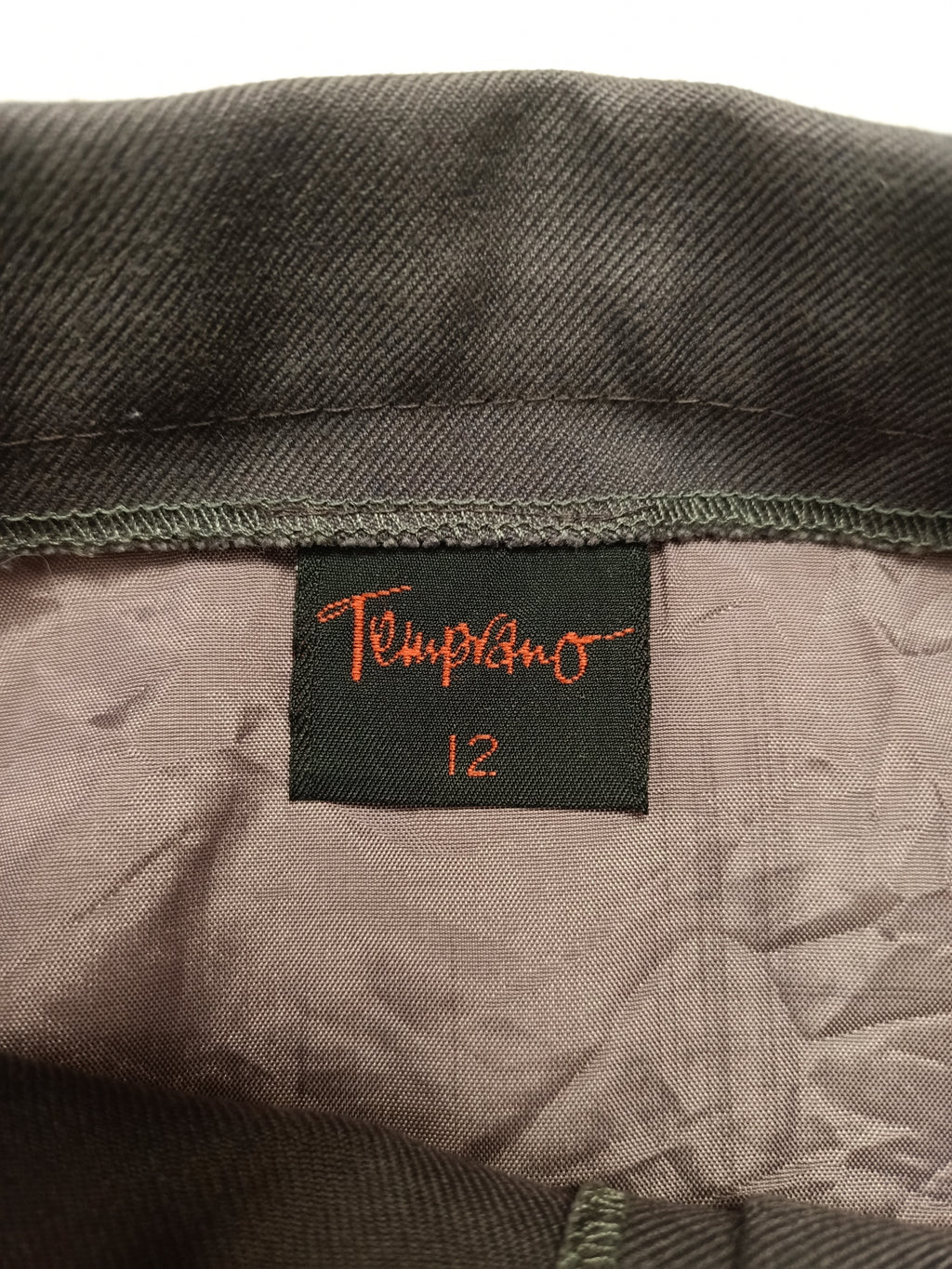 Vintage Temprano Grey Pencil Skirt