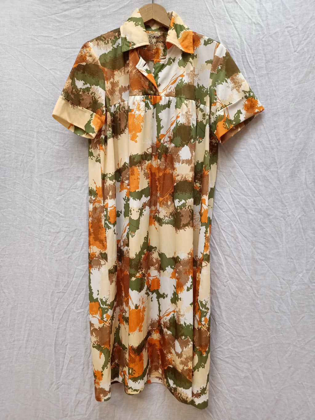 Vintage Abstract Earth Dress