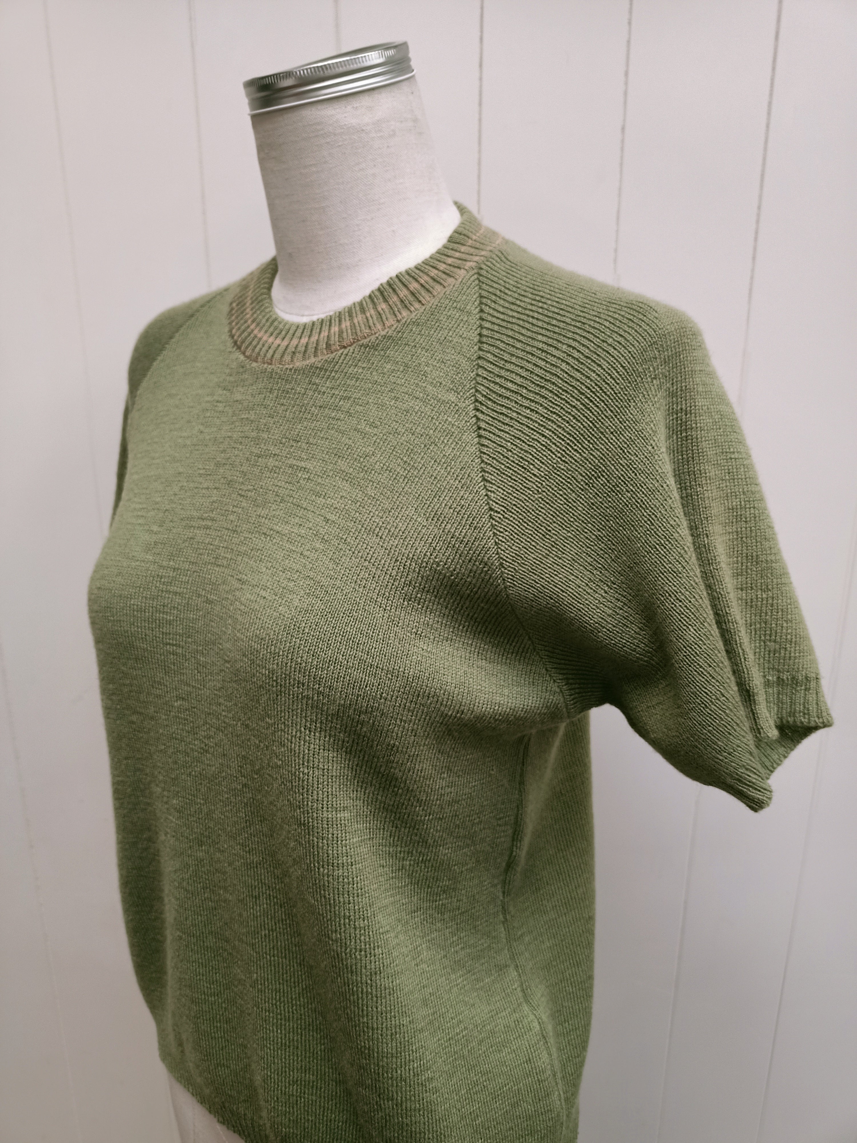 Vintage Green Knit Shirt