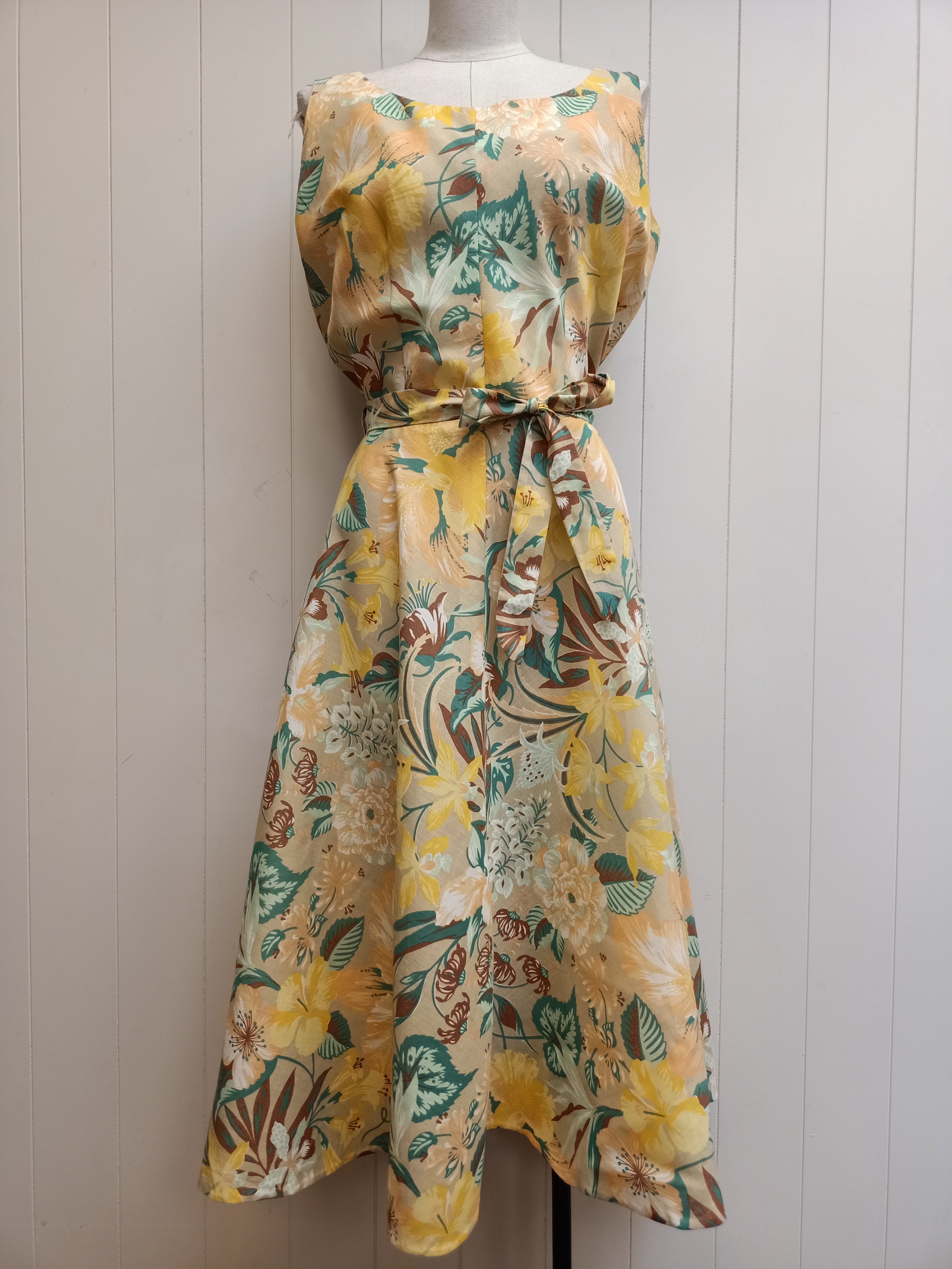Vintage Sun Rigger Floral Dress