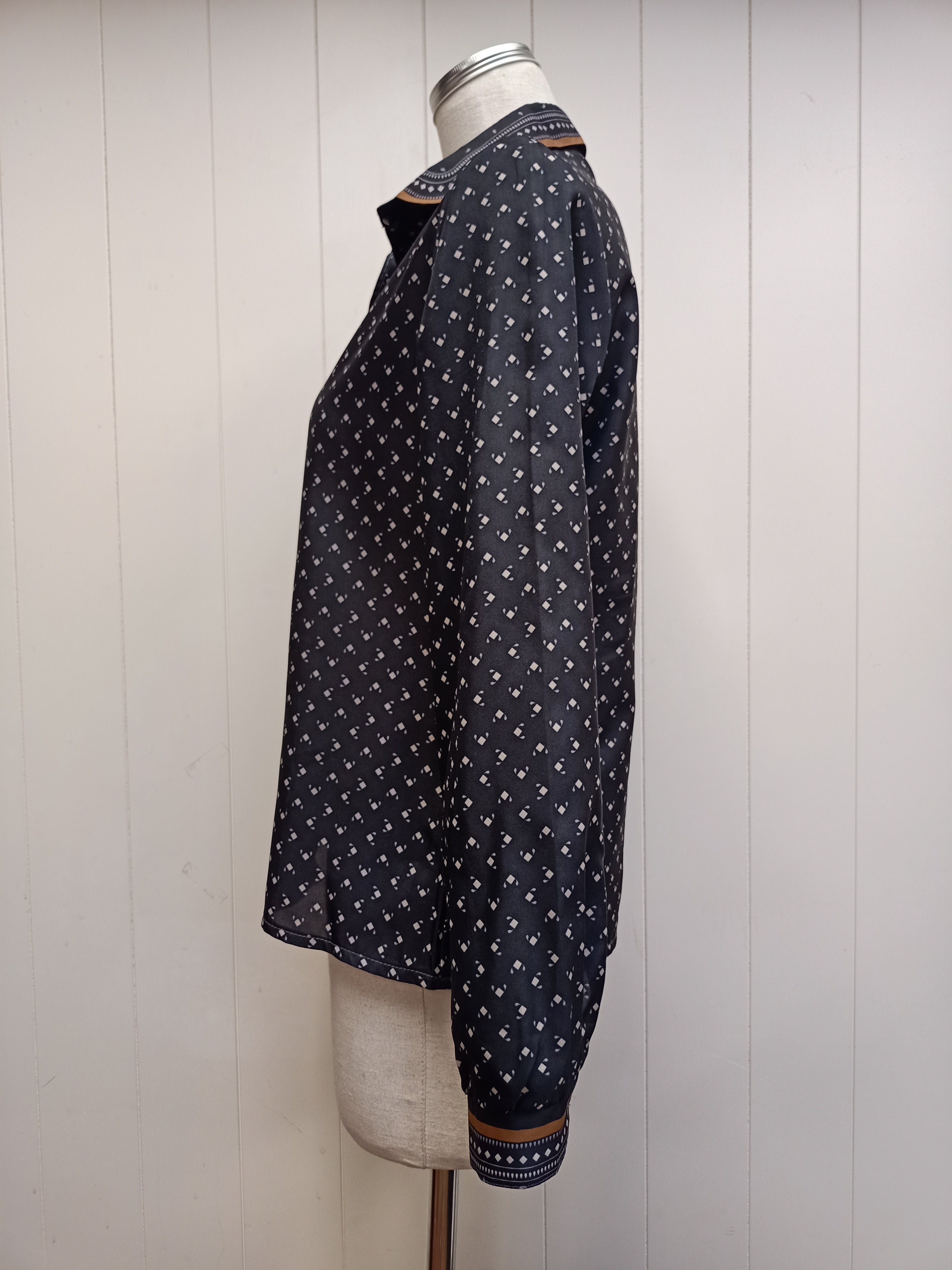Vintage Lady Lichfield Geometric Shirt