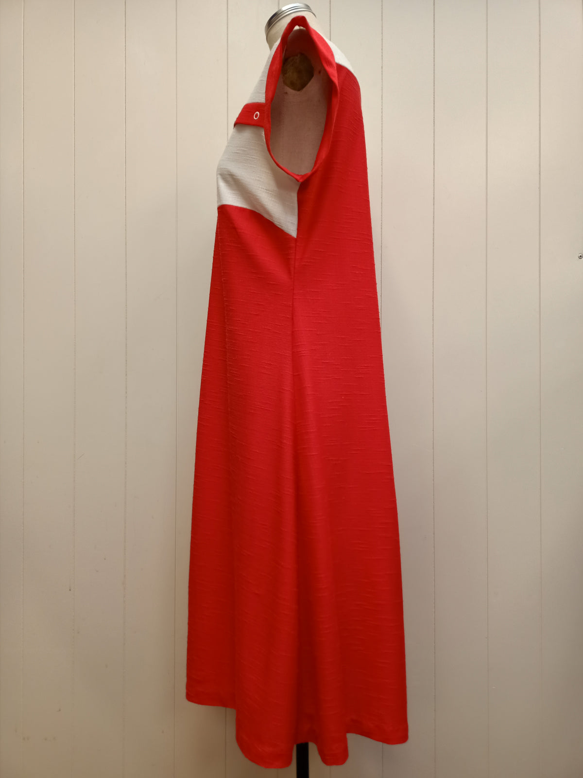 Vintage Osti Red & White Panel Dress