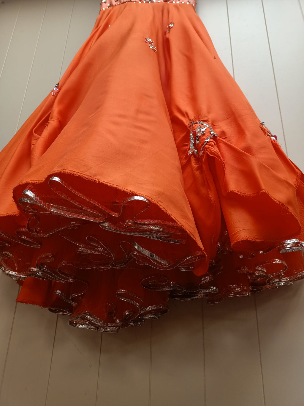 Vintage Orange Dance Dress