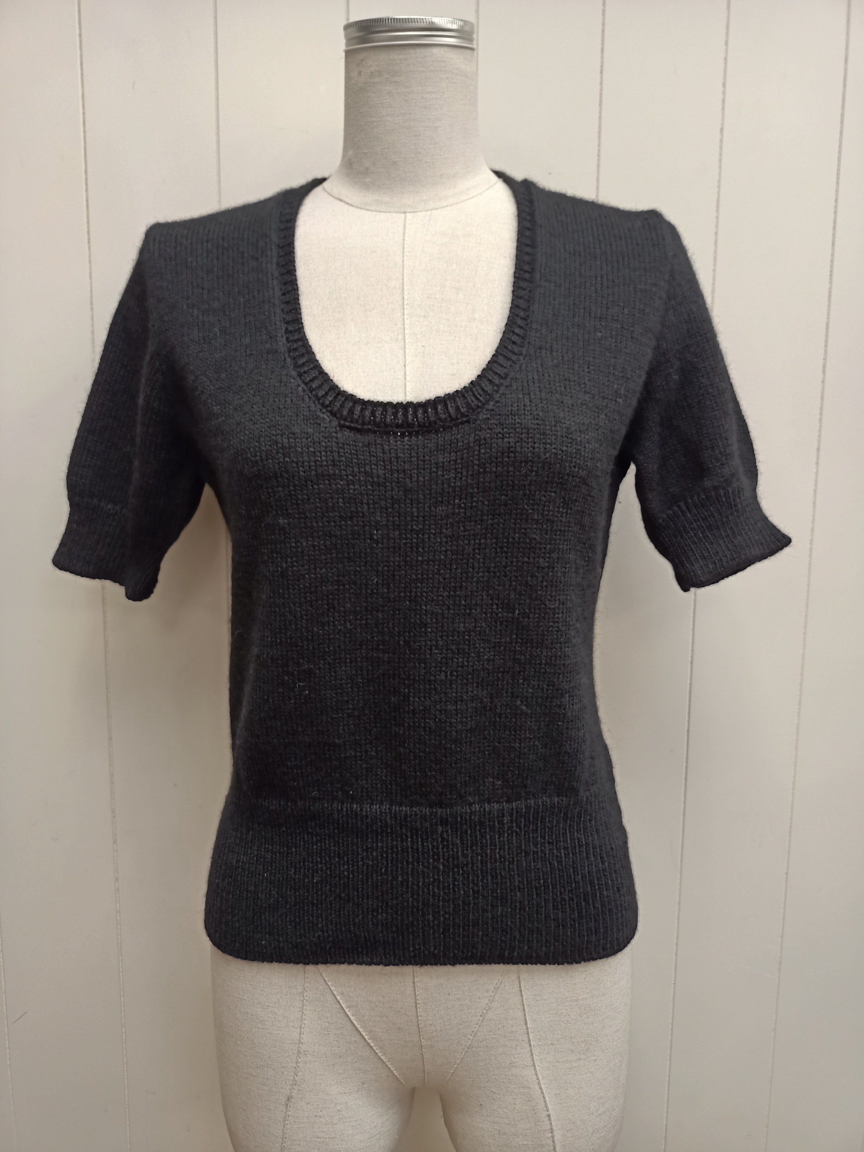 Vintage Black Knit Shirt
