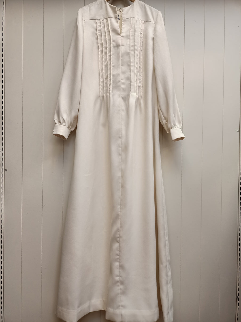 Vintage Cream Pintucked Dress