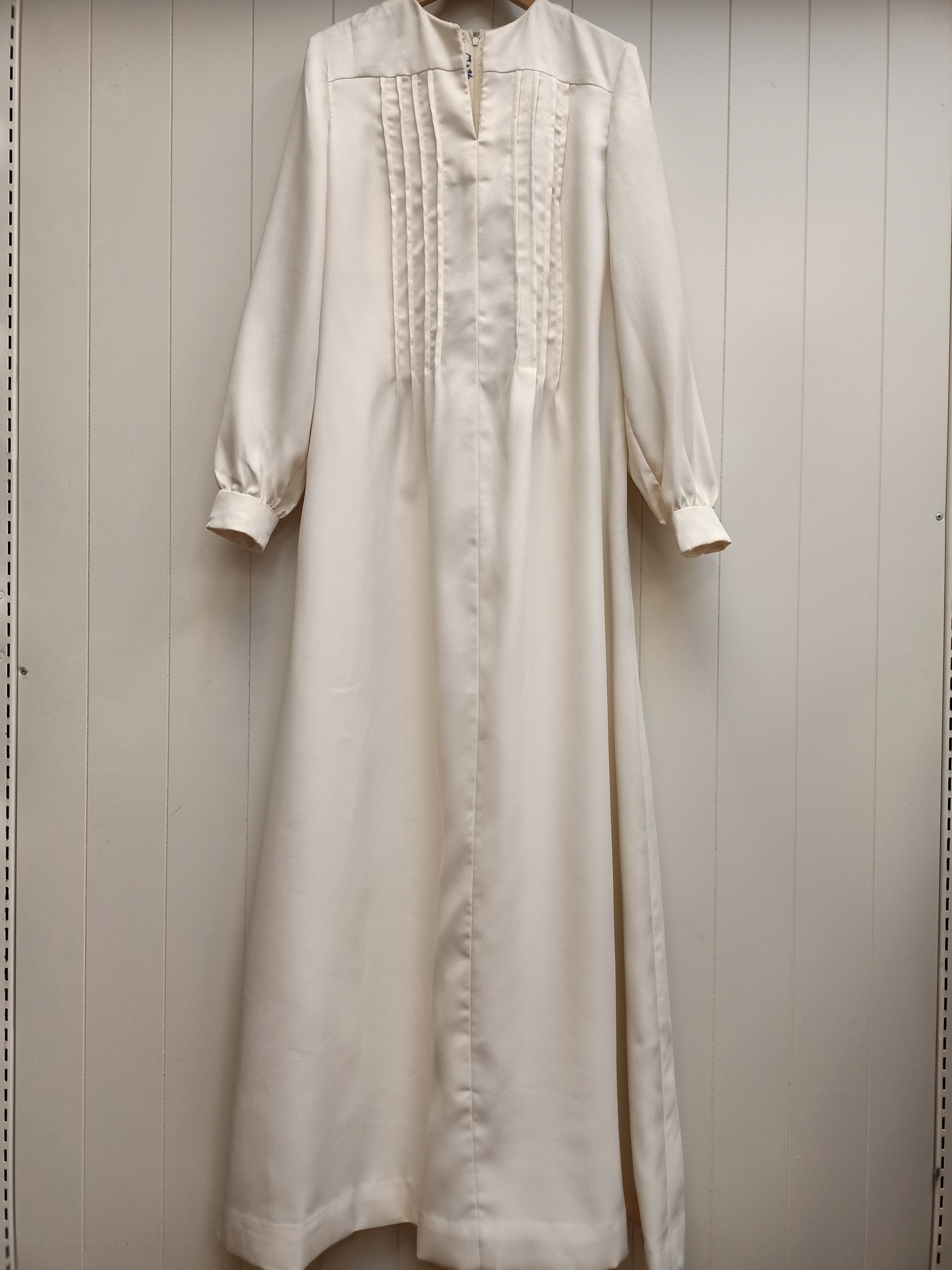 Vintage Cream Pintucked Dress