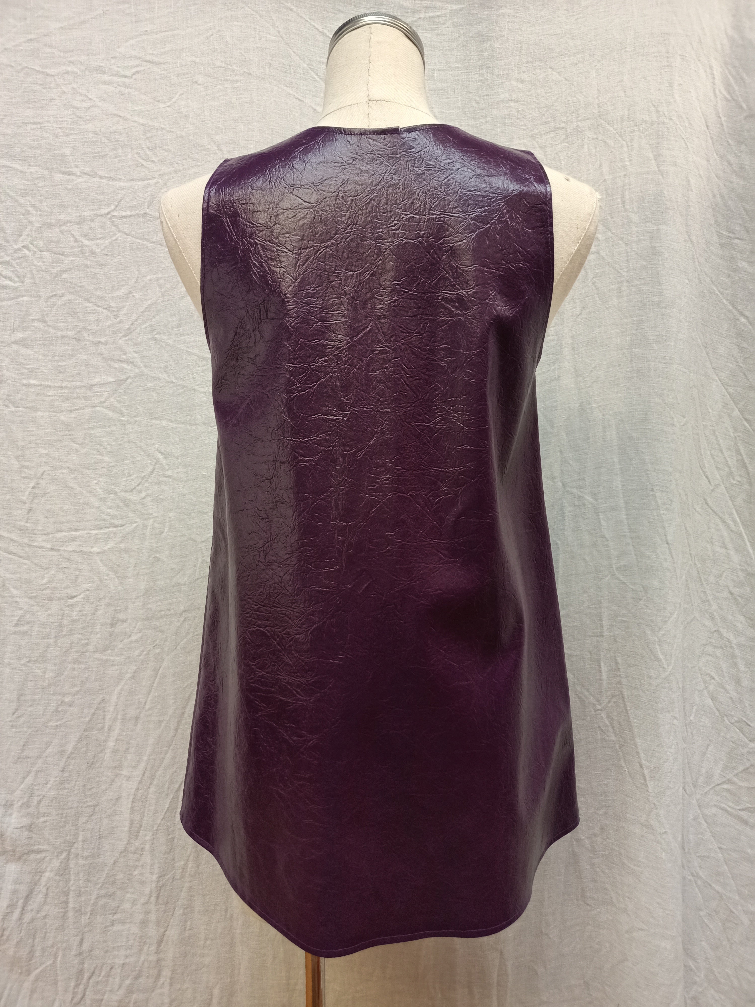 Purple Pleather Shirt