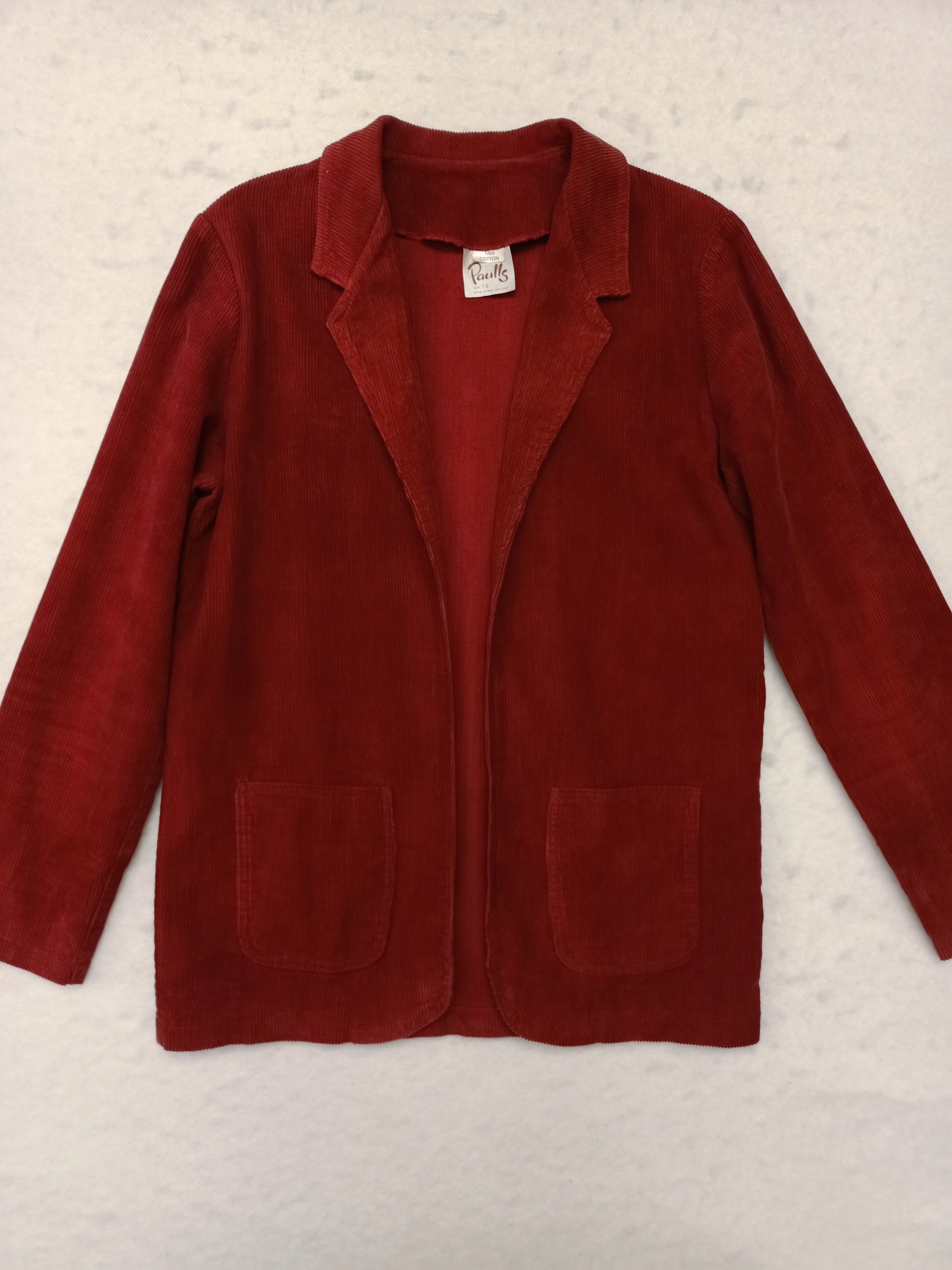 Vintage Paulls Corduroy Open Jacket