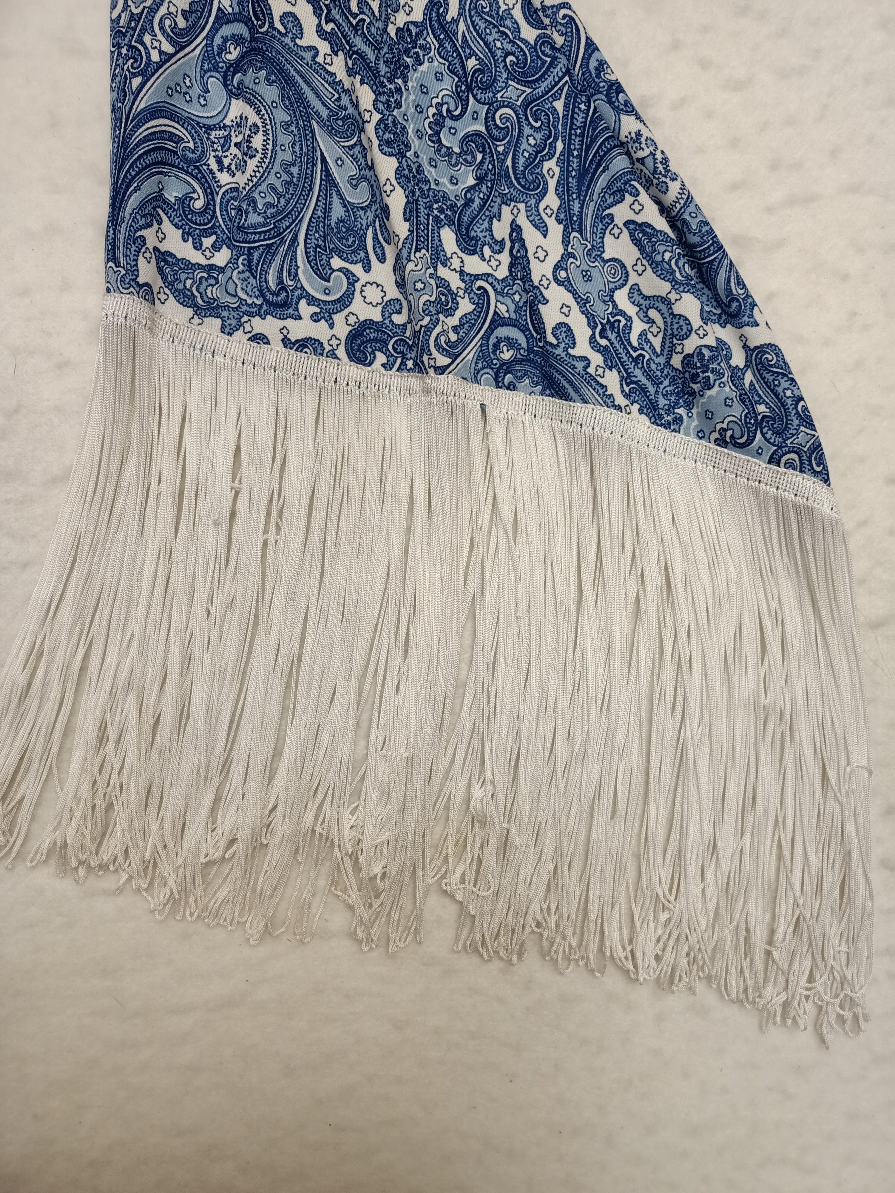 Vintage Gainsborough Paisley Fringe Maxi Dress