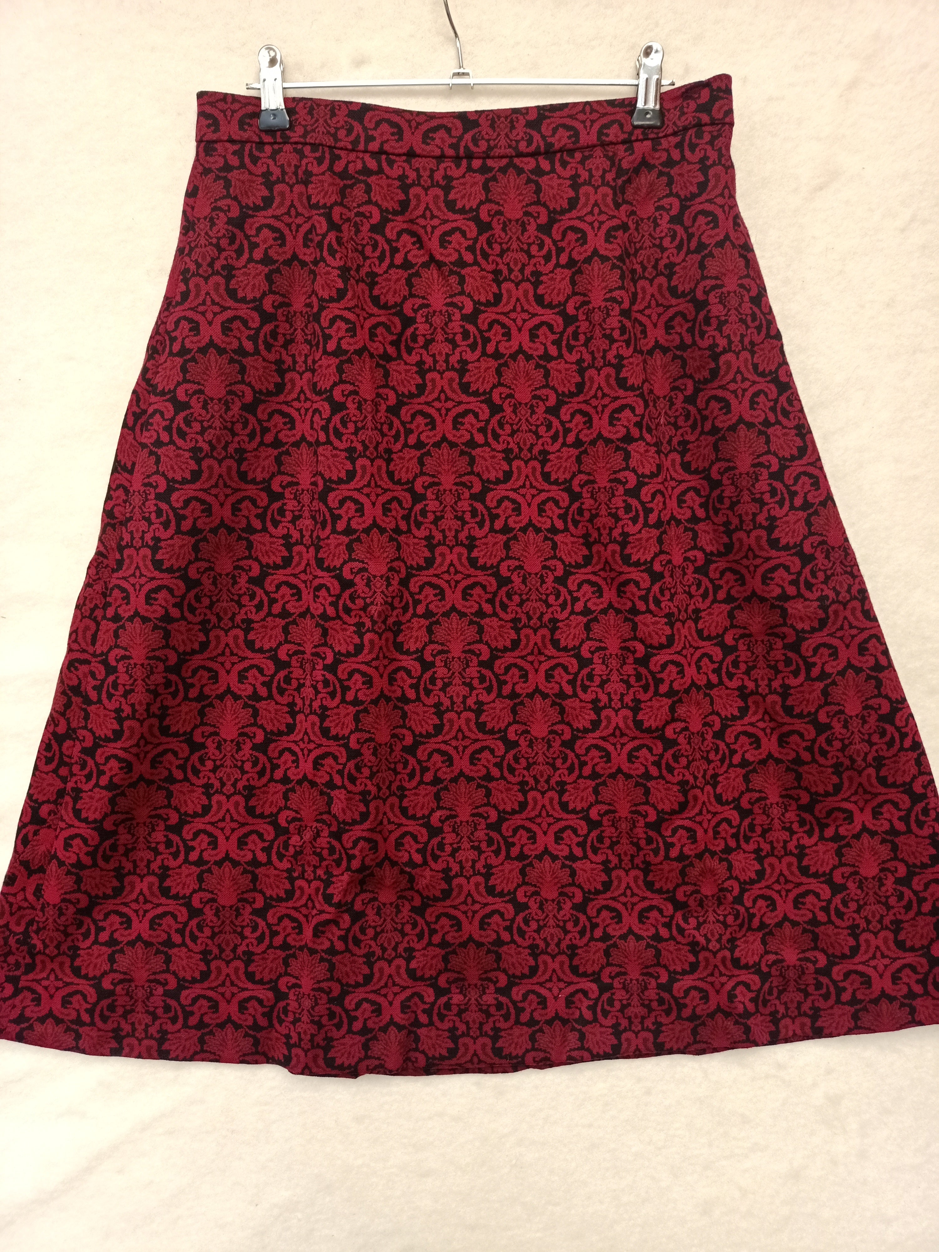 Vintage Damask Knit Skirt