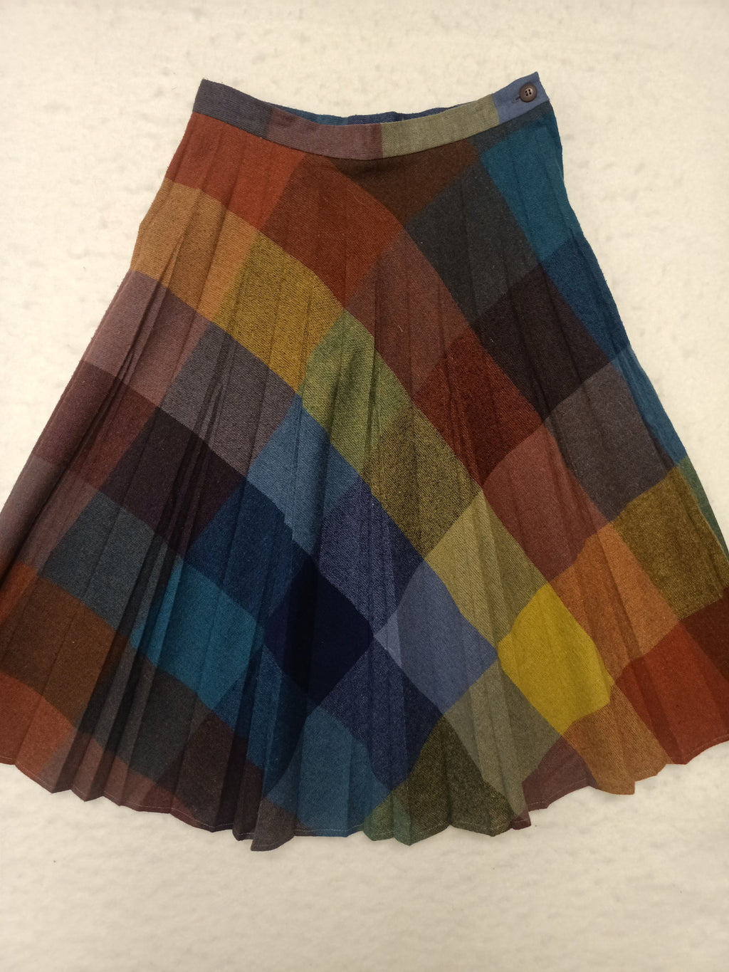Vintage Multicoloured Plaid Skirt