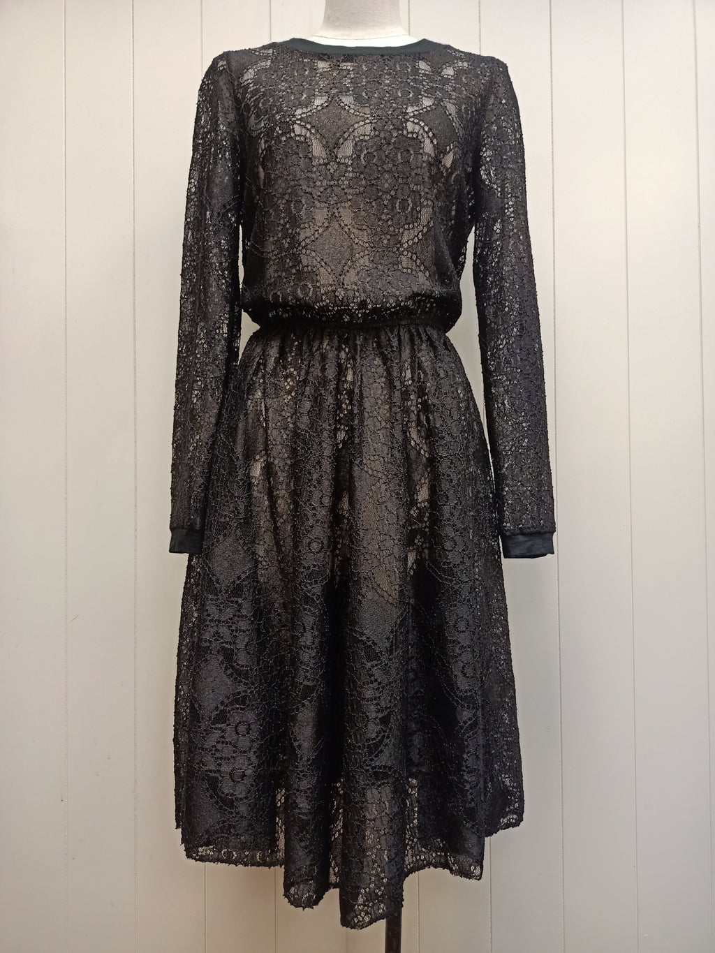 Liann Bellis Black Lace Dress
