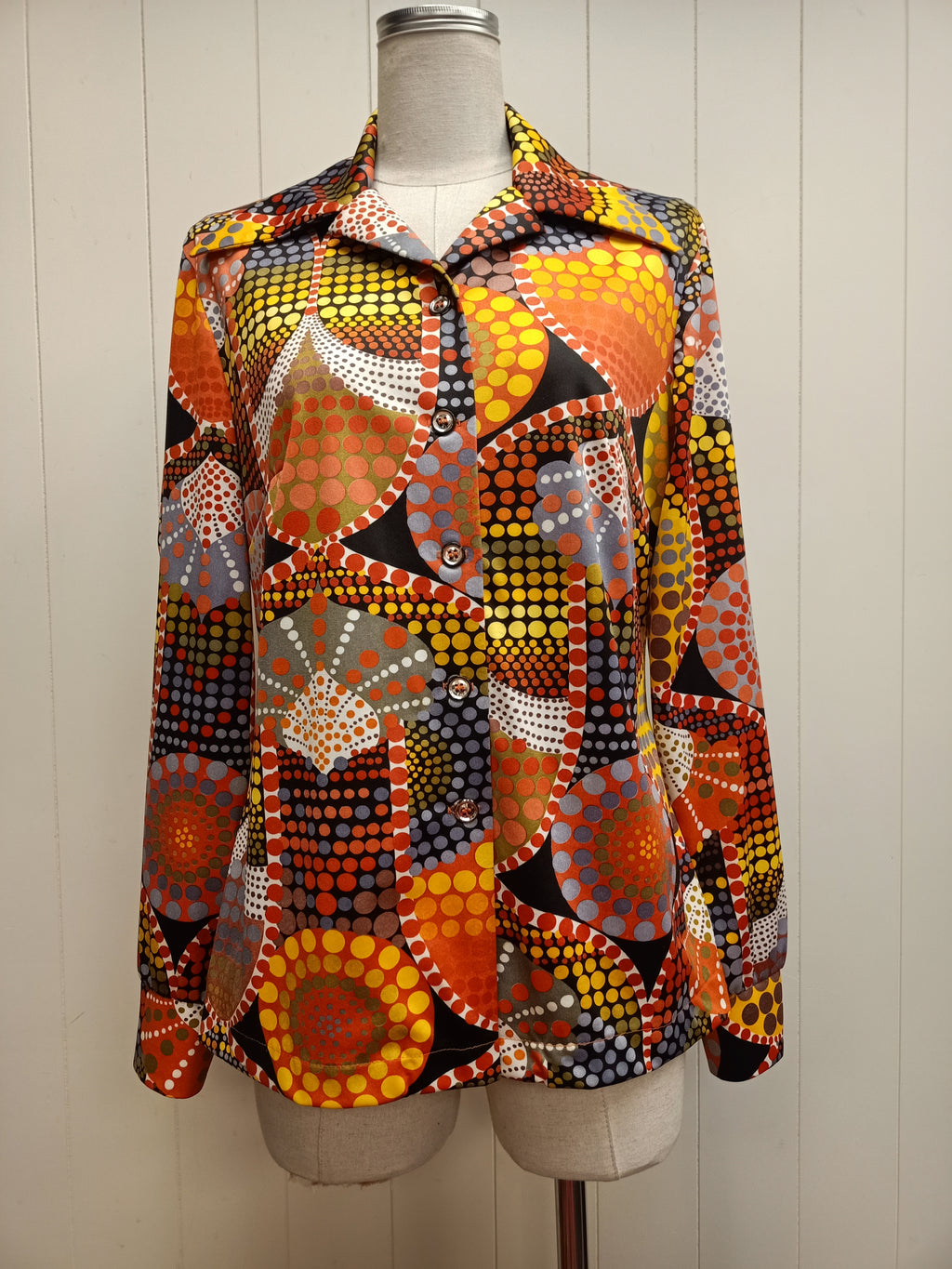 Vintage Puritan Sports Polka Dot Shirt