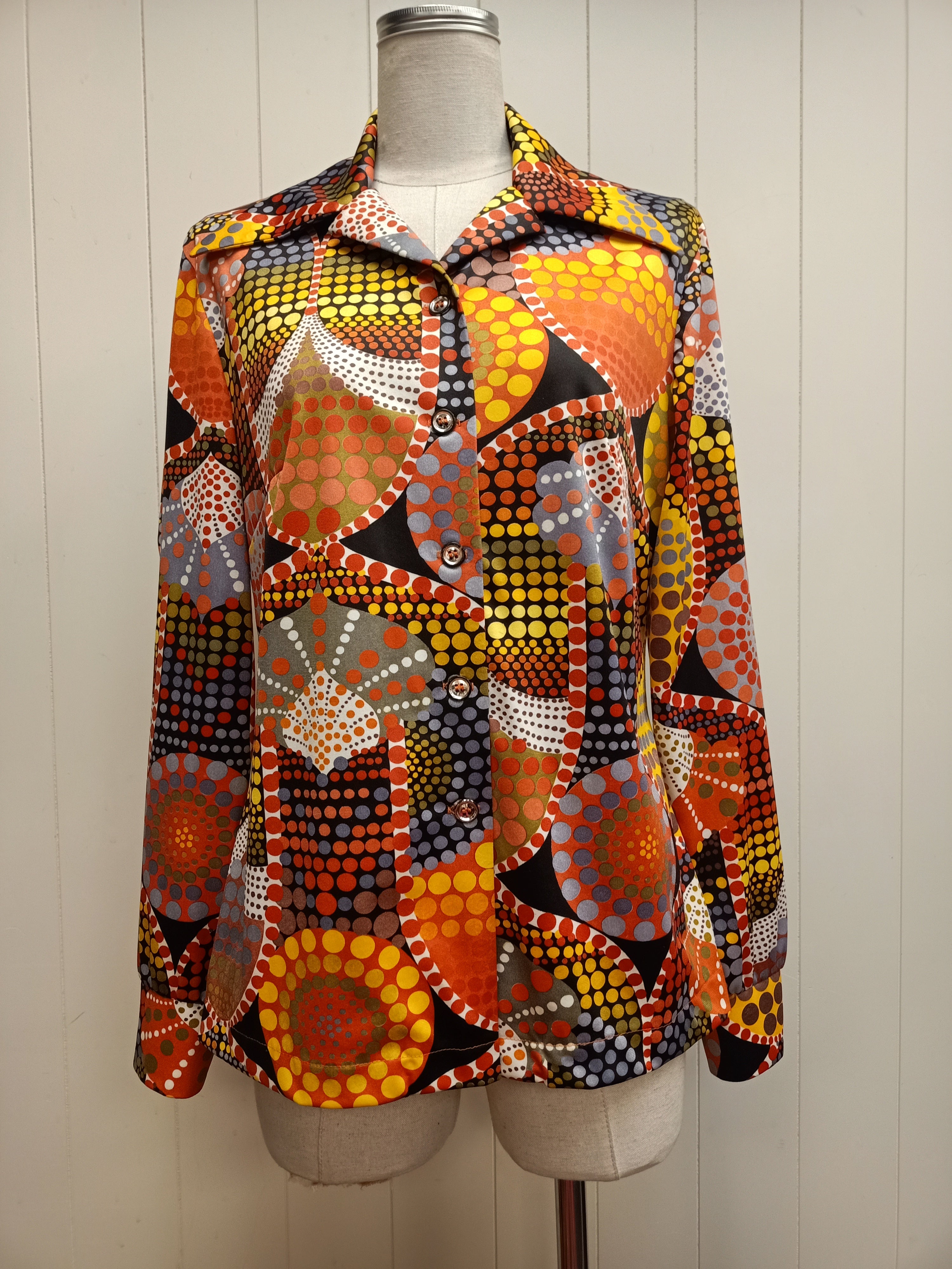 Vintage Puritan Sports Polka Dot Shirt