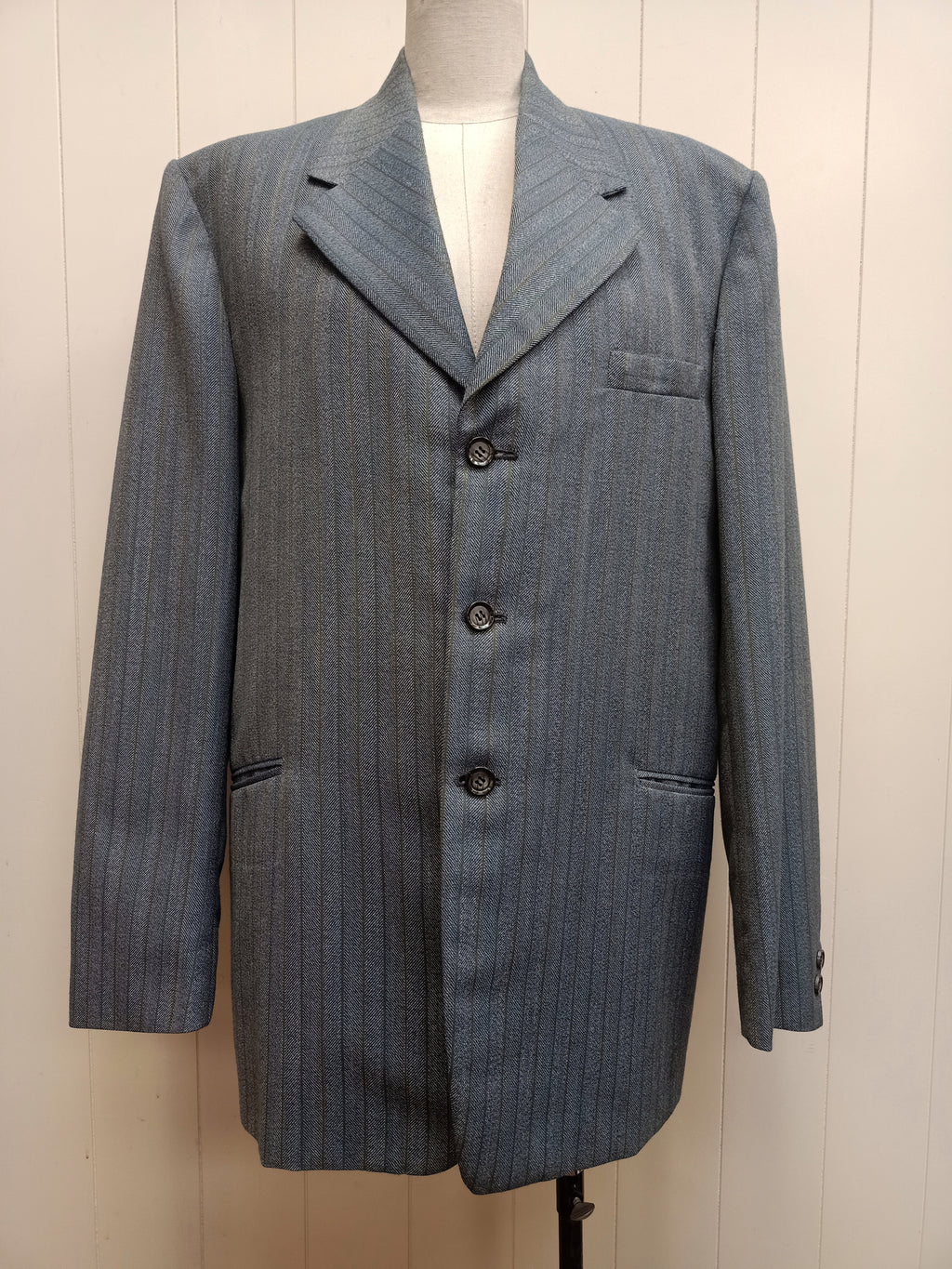 Vintage Mens Statesman Herringbone Suit