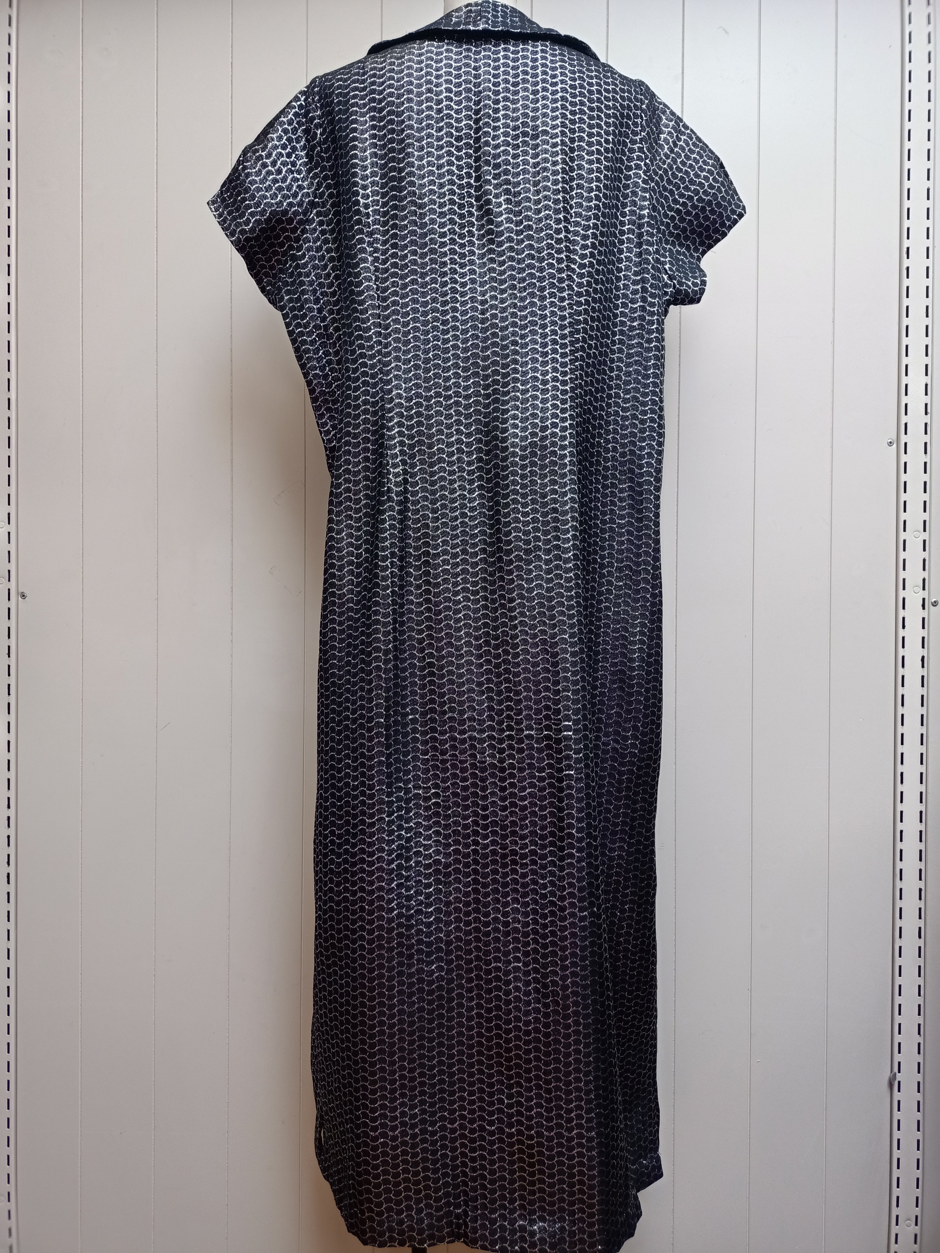 Vintage Lurex & Black Dress