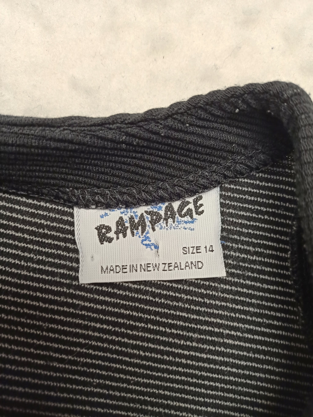 Vintage Rampage Black Striped Texture Dress