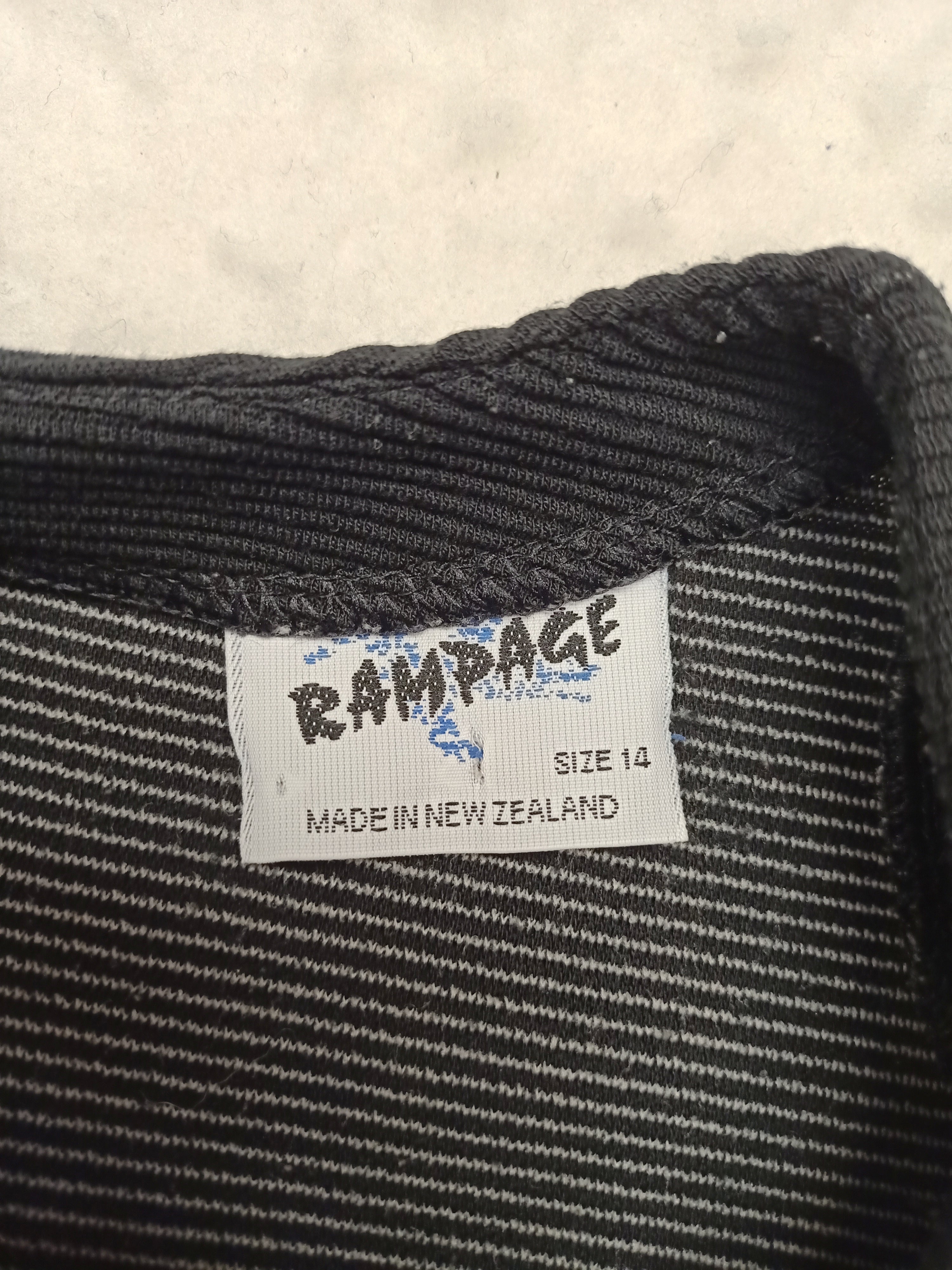 Vintage Rampage Black Striped Texture Dress