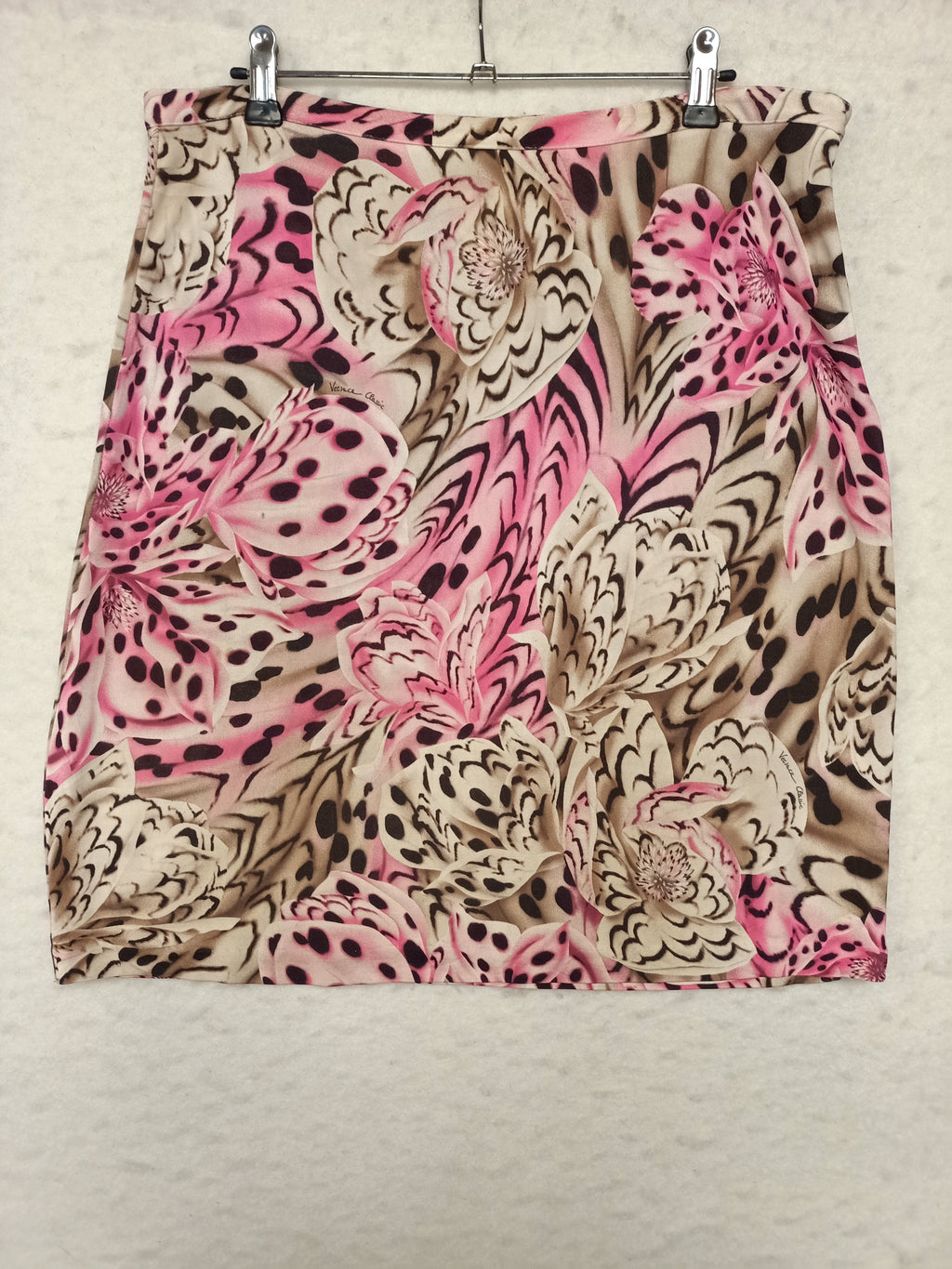 Versace Classic Pink Leopard Skirt