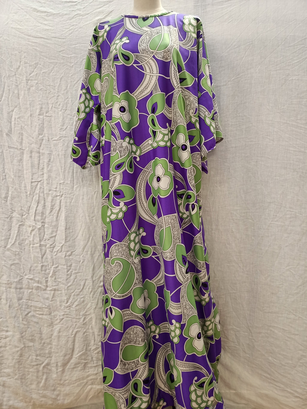 Vintage Green & Purple Dress