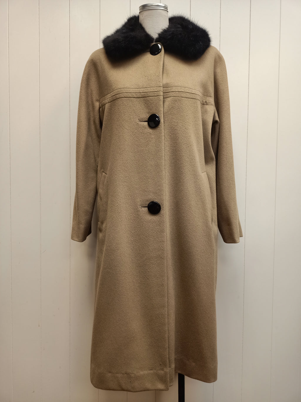 Vintage Debuteen Fur Collar Coat