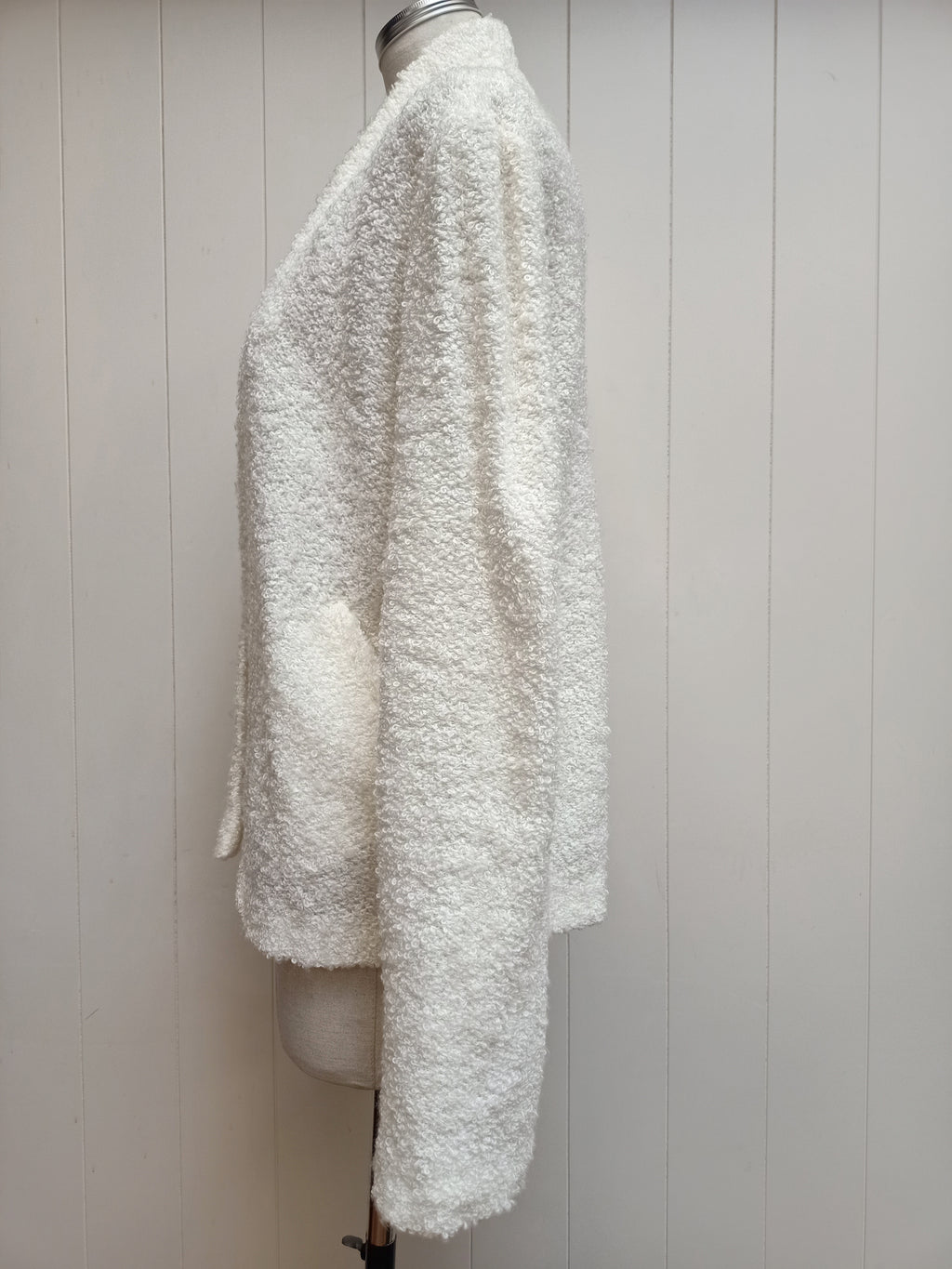 Vintage Cream Boucle Cardigan
