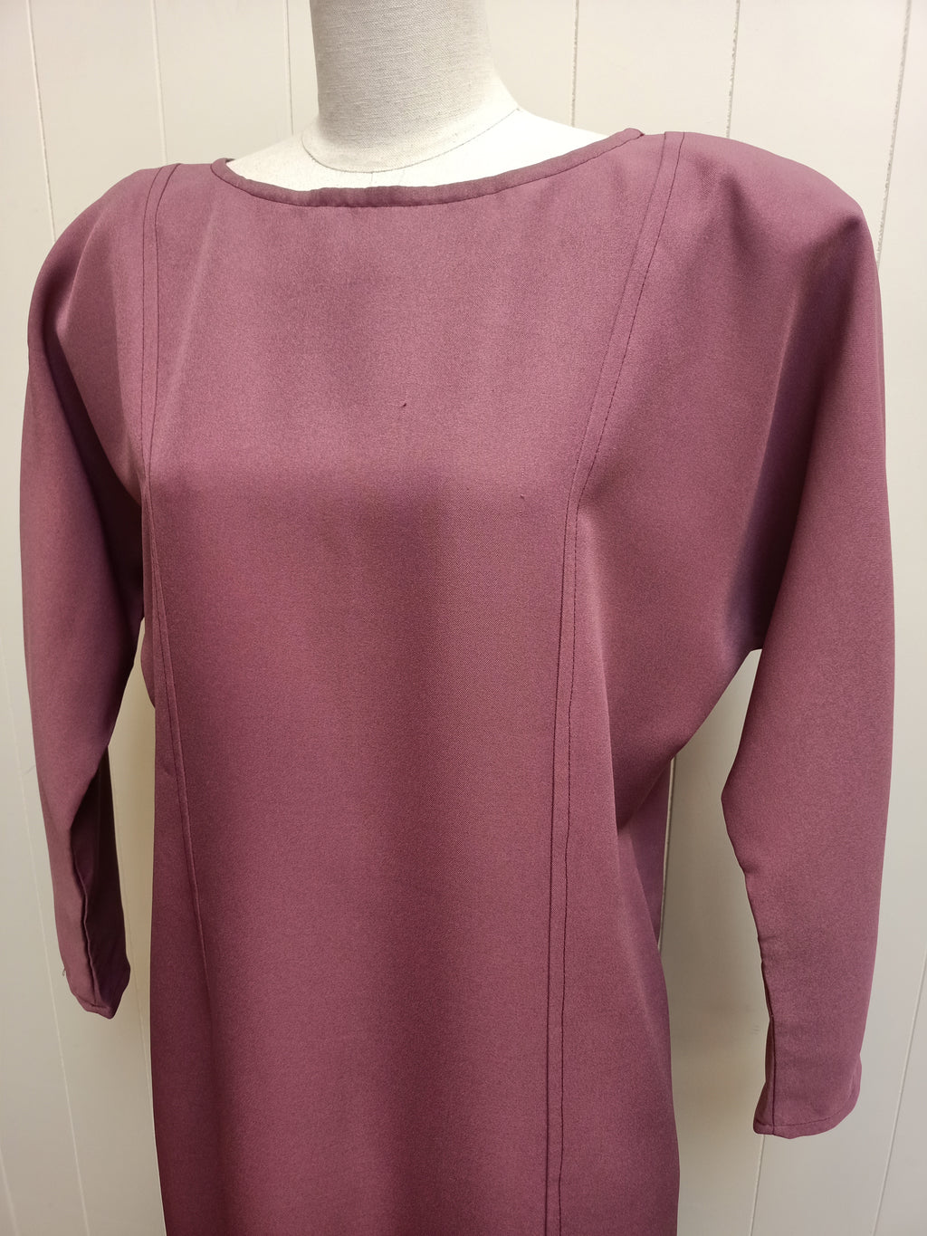 Vintage Aubergine Shift Dress