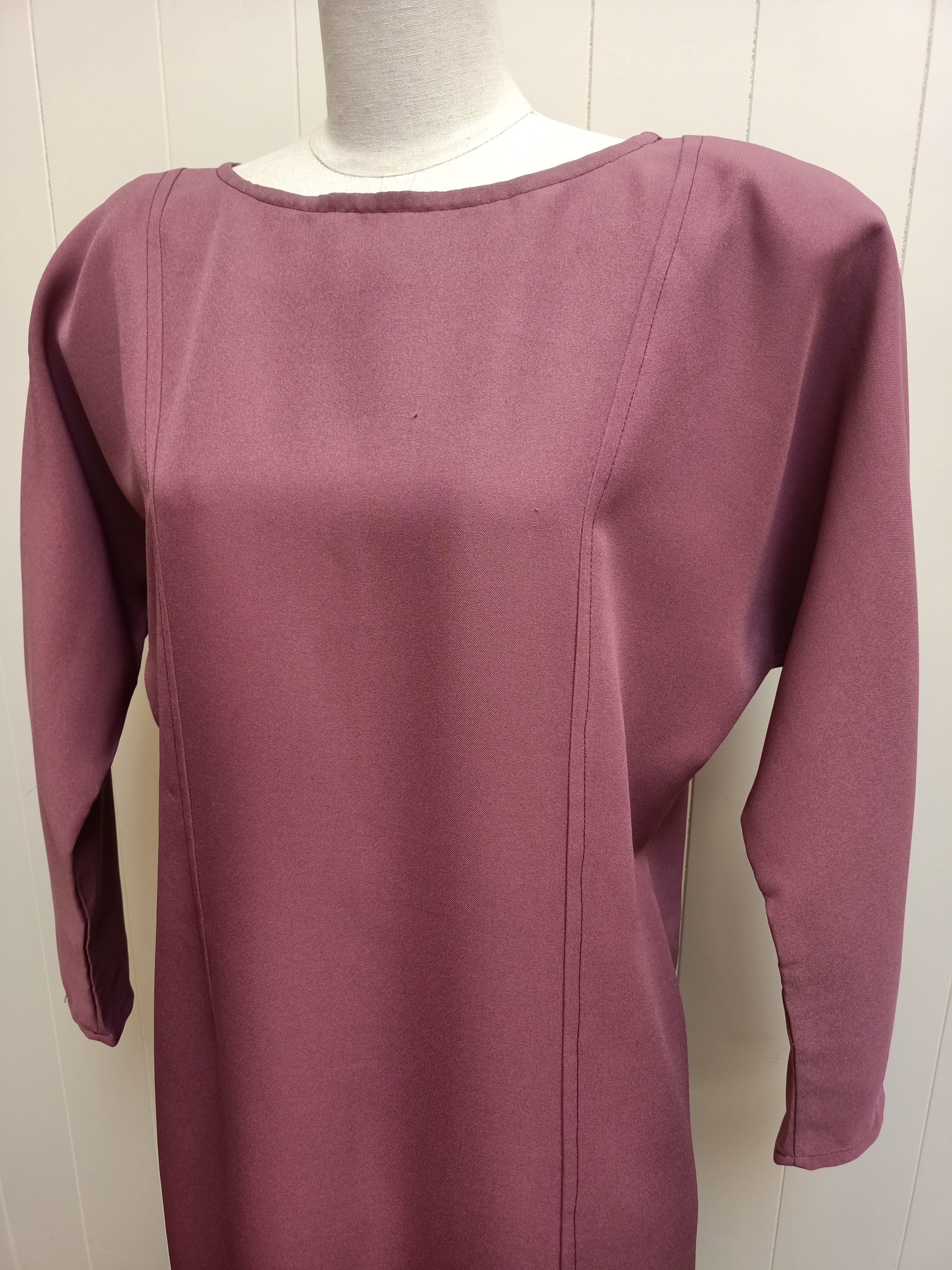 Vintage Aubergine Shift Dress
