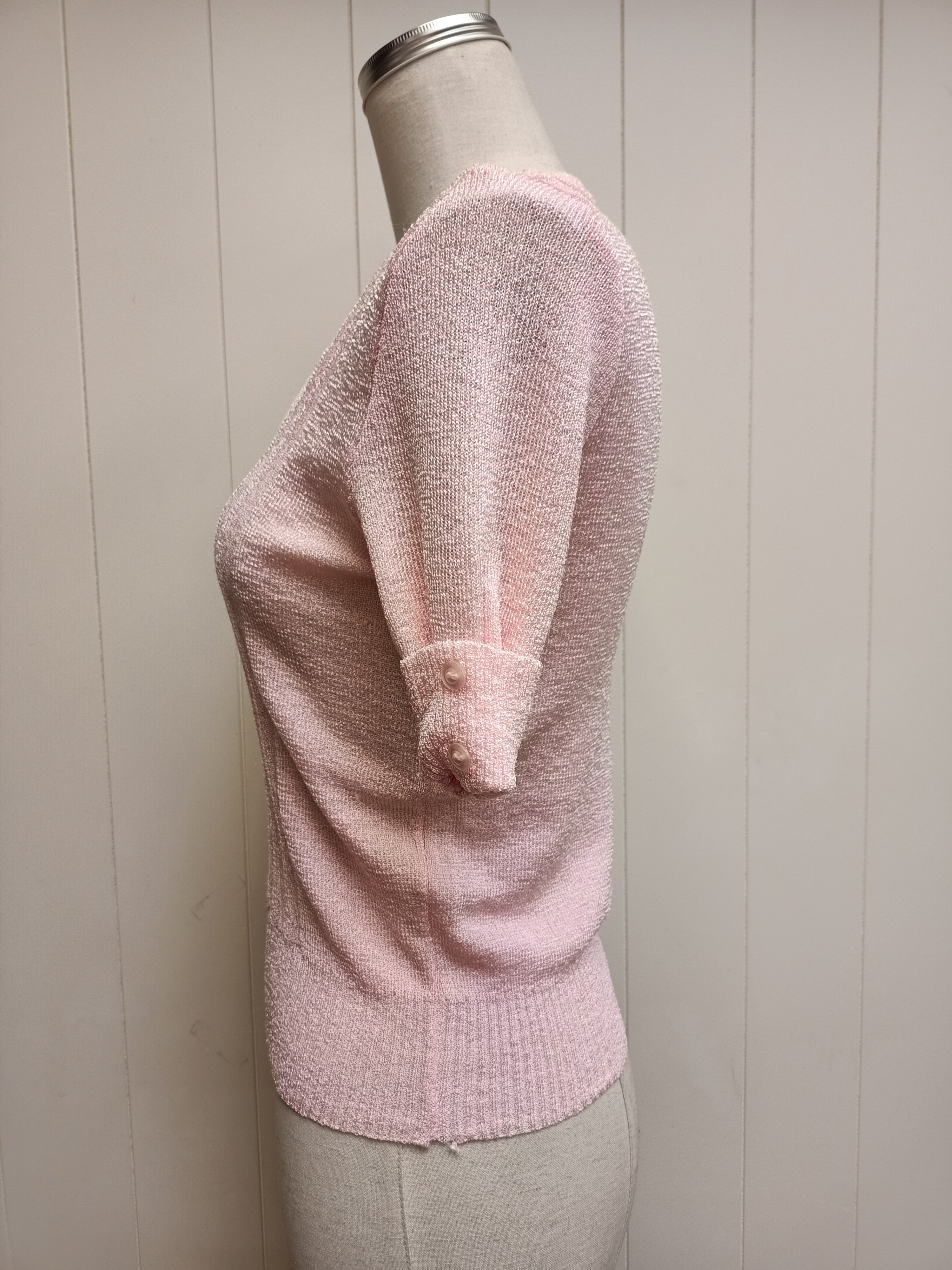 Vintage Pale Pink Knit Shirt