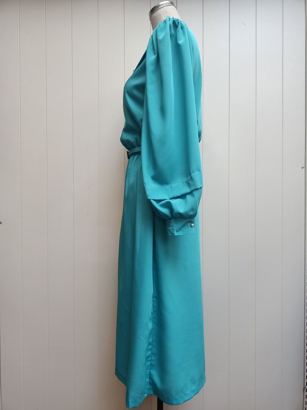 Vintage Turquoise & Pearl Dress