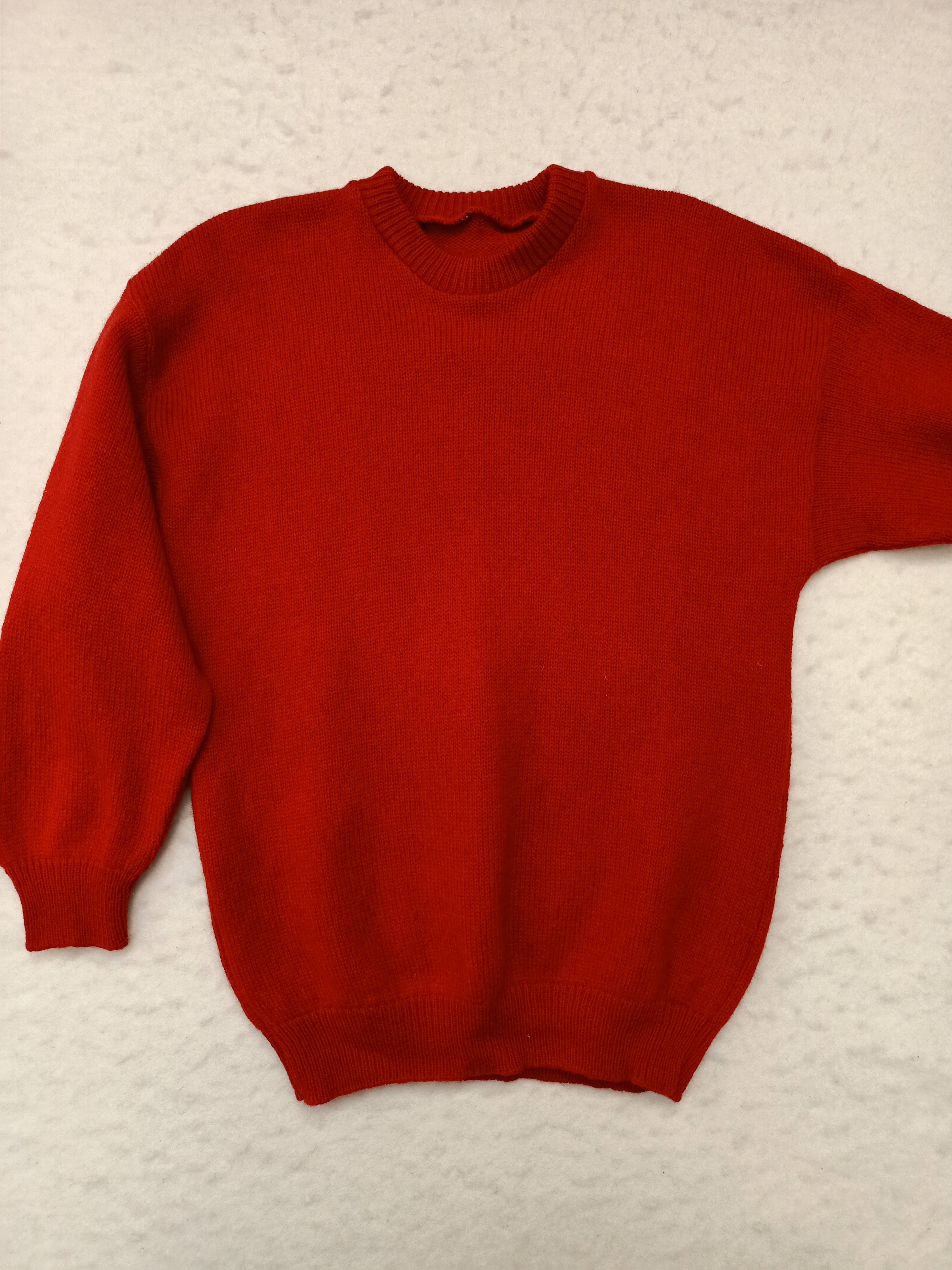 Vintage Red Knit Sweater