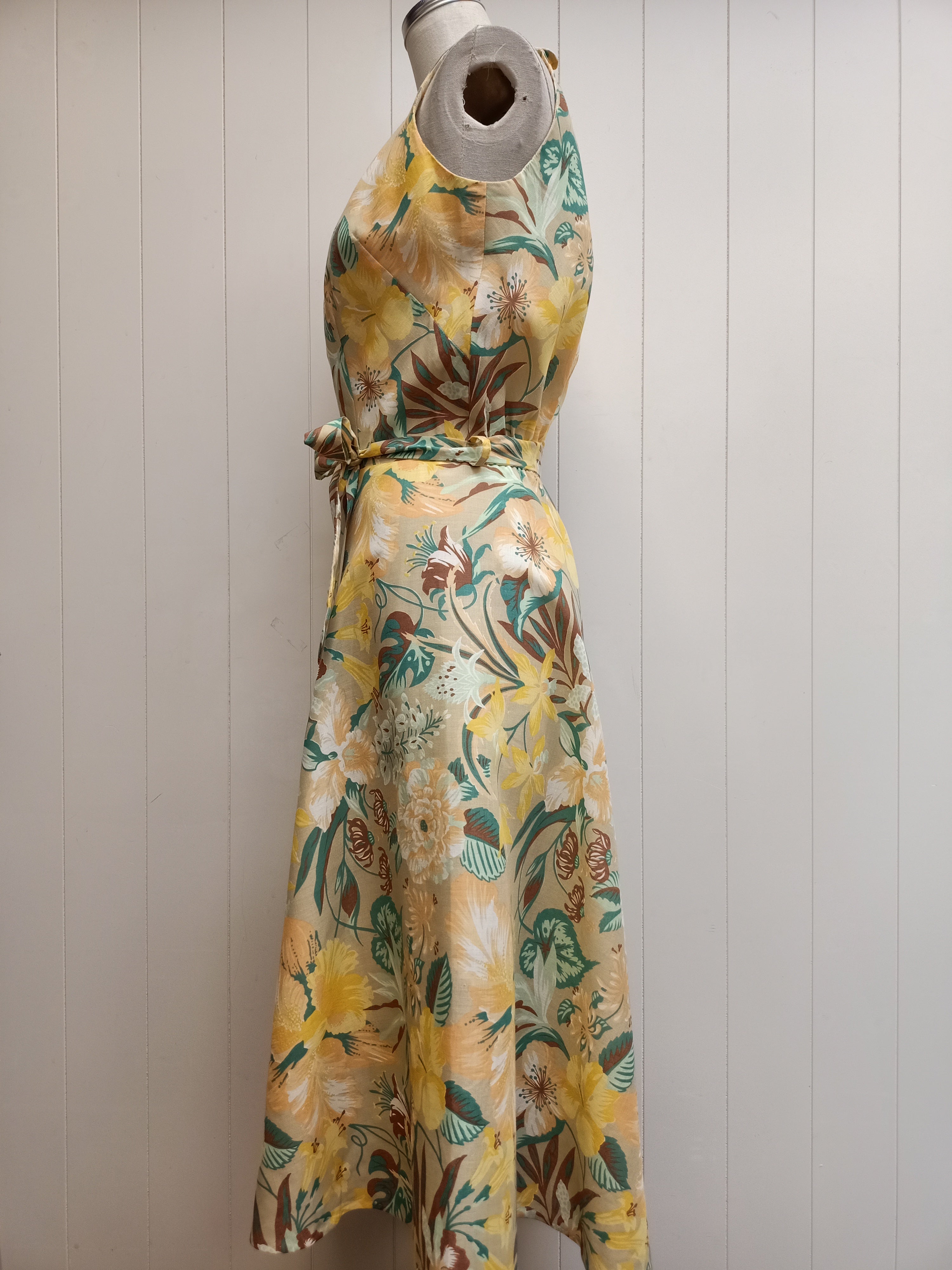 Vintage Sun Rigger Floral Dress