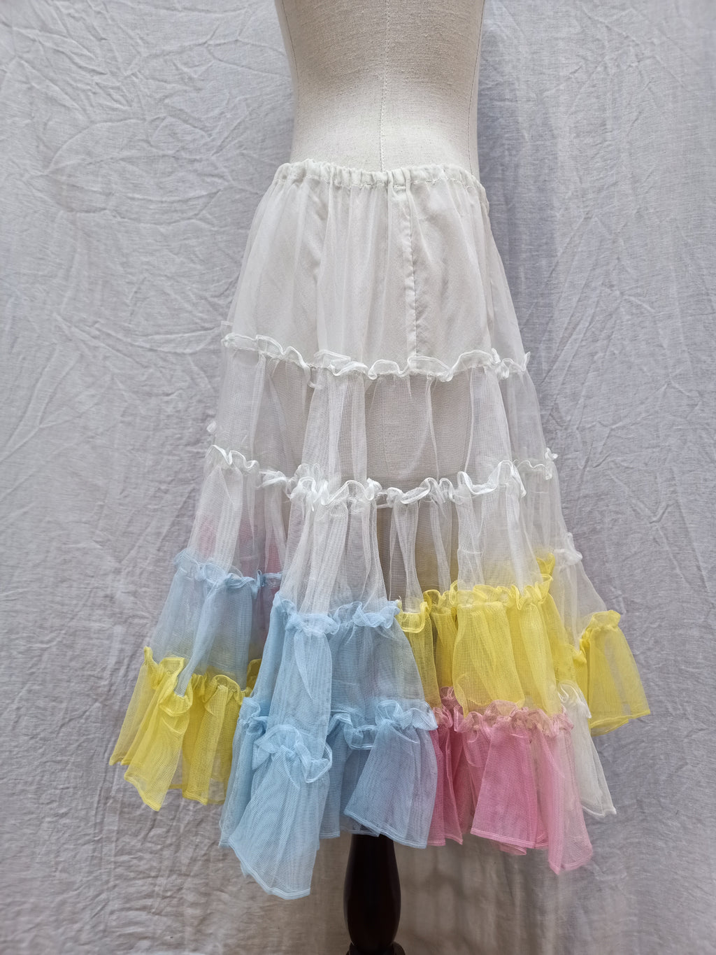 Vintage Pastel Rainbow Petticoat