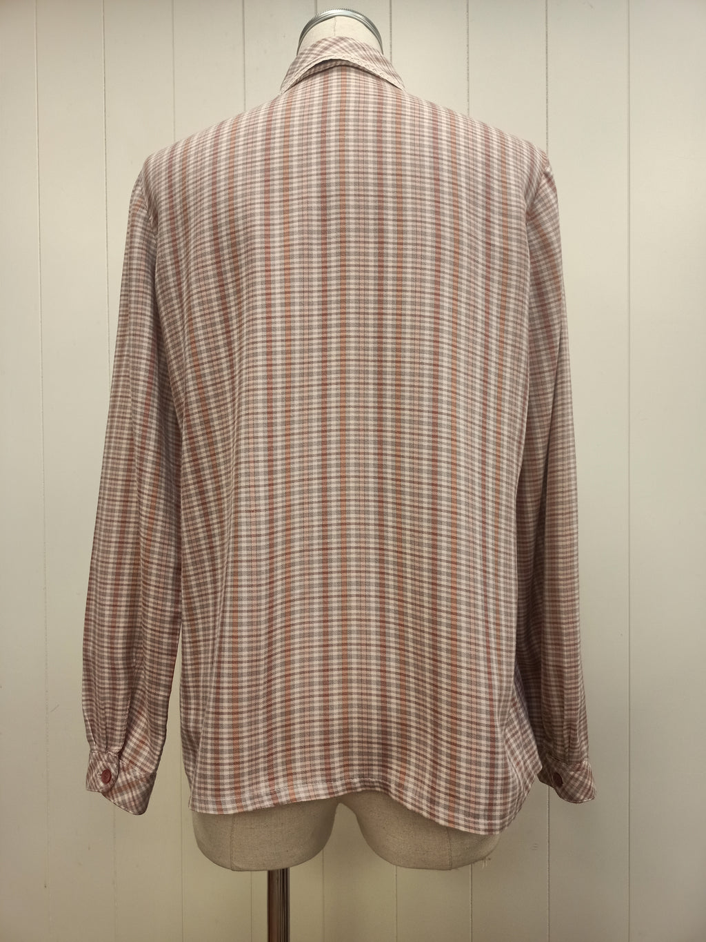 Vintage Plaid & Lace Shirt