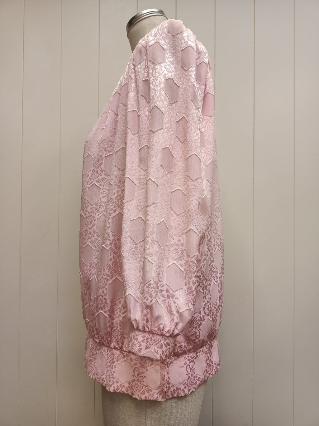 Vintage Pink Jacquard Satin Co-Ord Set