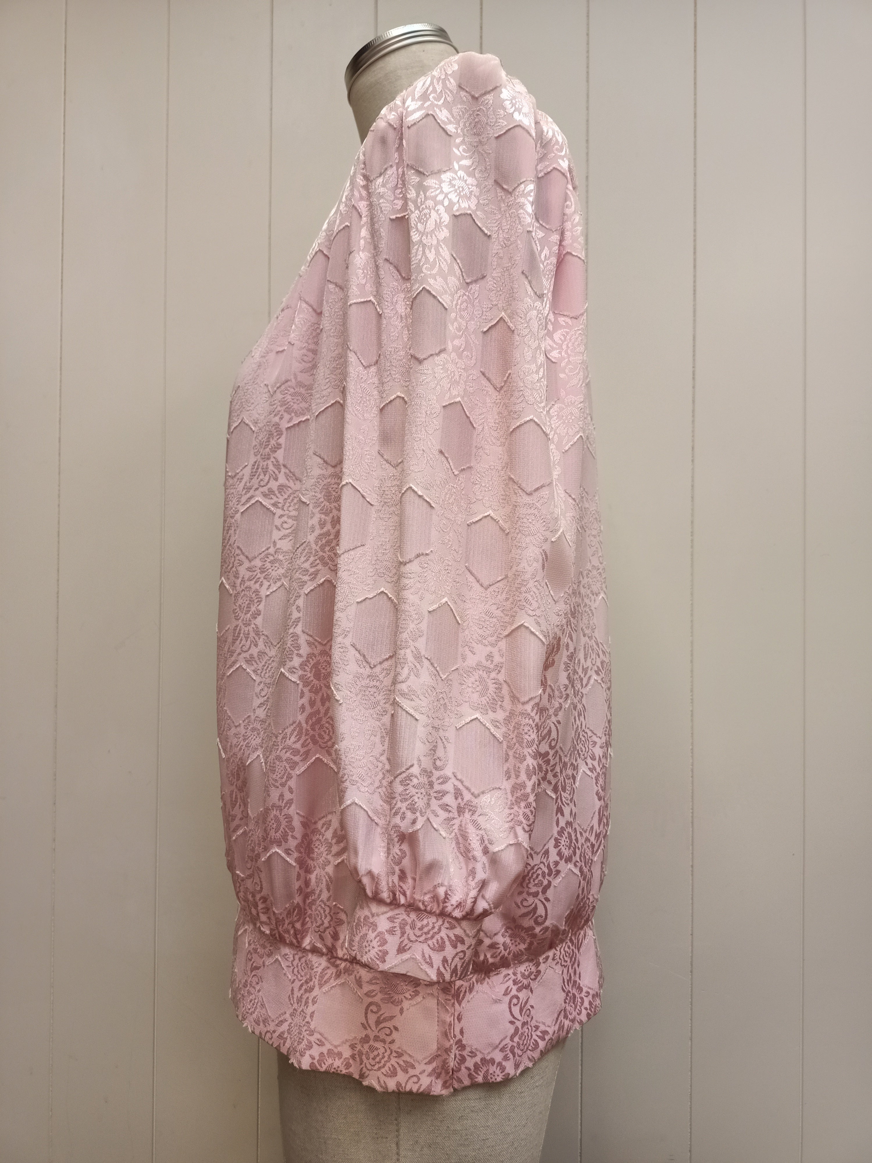 Vintage Pink Jacquard Satin Co-Ord Set